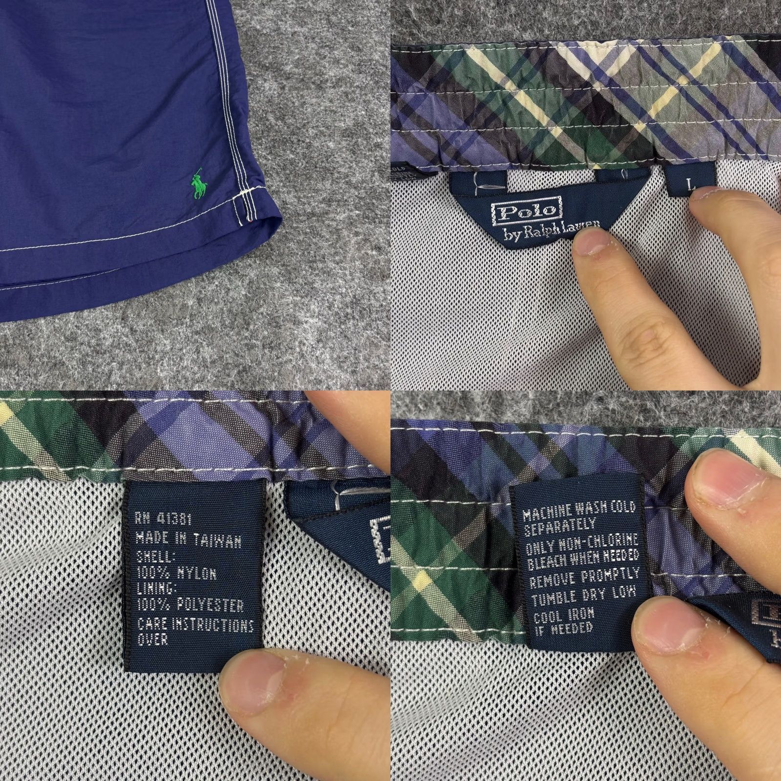 Polo Ralph Lauren Polo Ralph Lauren Mens Navy Blue Cargo Swim Trunks Board Shorts Pony Logo XL Size US XL / EU 56 / 4 - 8 Thumbnail