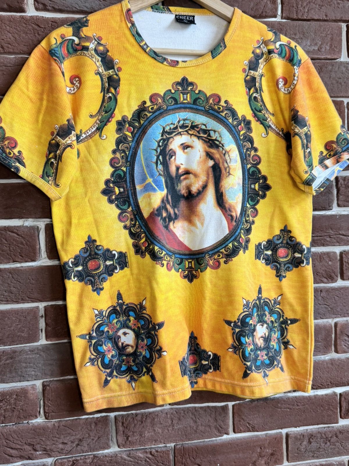 Vintage Vintage Y2K l Jesus Christ Cross All over print Tee art hype Size US M / EU 48-50 / 2 - 3 Thumbnail