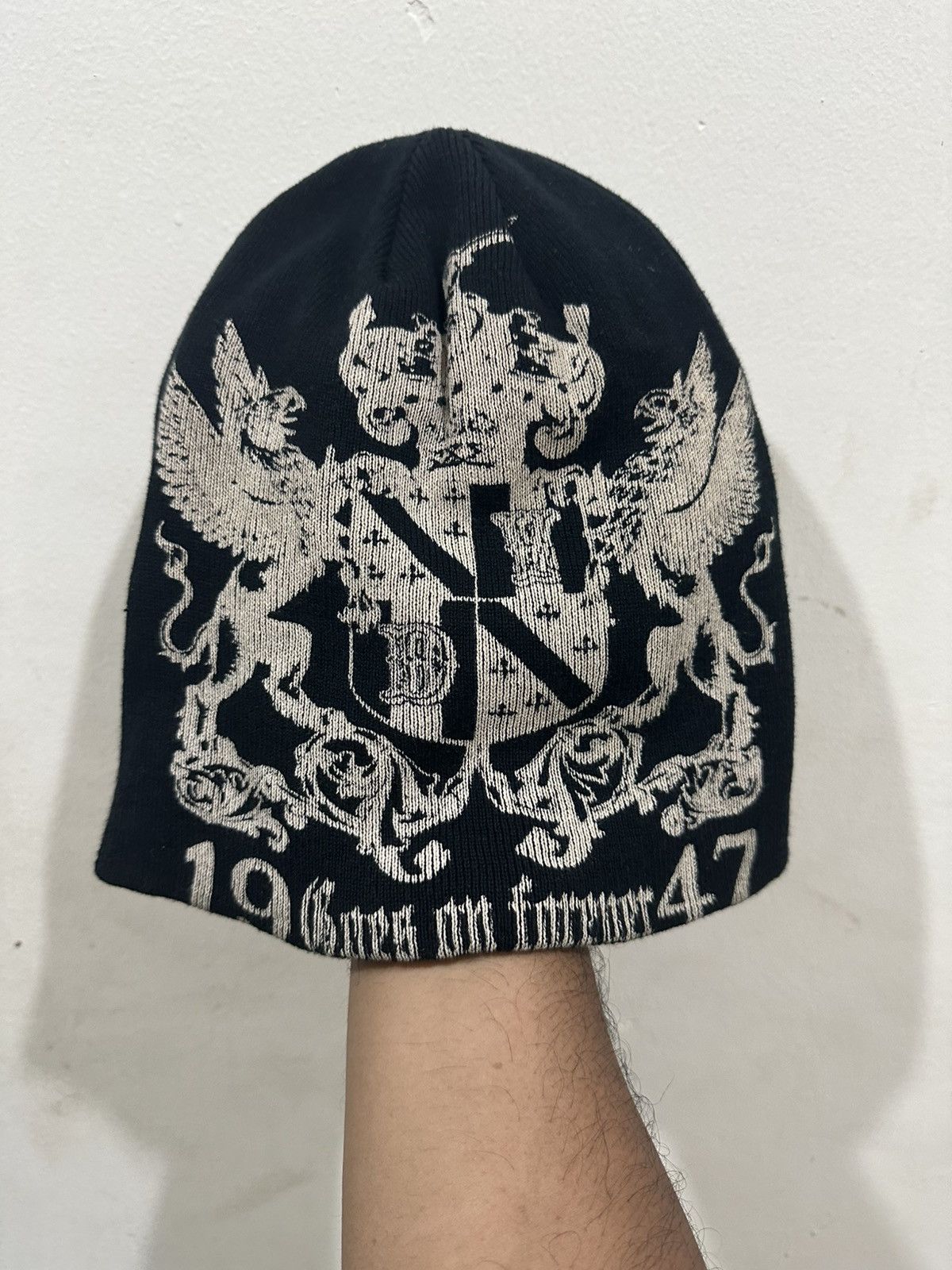 Von Dutch Y2K Von Dutch Printed and Patch Beanie Hat Size ONE SIZE - 2 Thumbnail