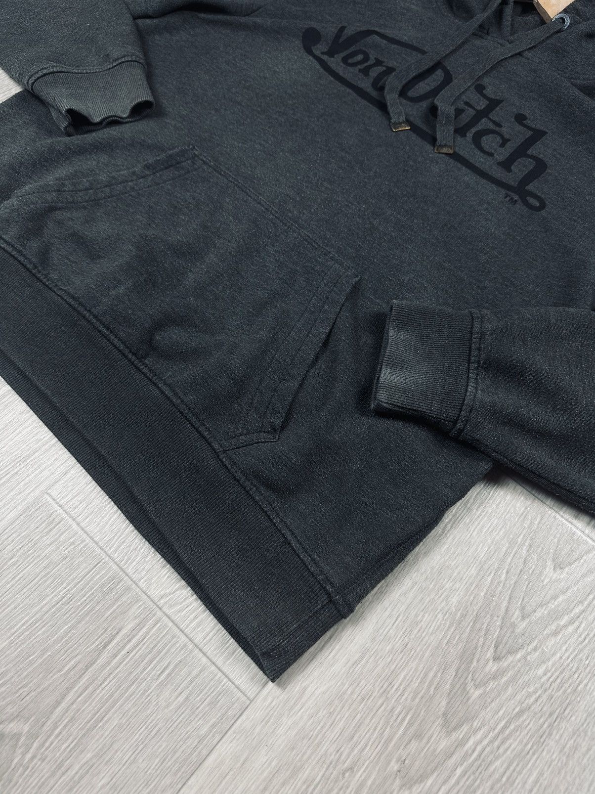 Vintage × Von Dutch Von Dutch Hoodie Big Logo Dark Grey Size US L / EU 52-54 / 3 - 5 Thumbnail