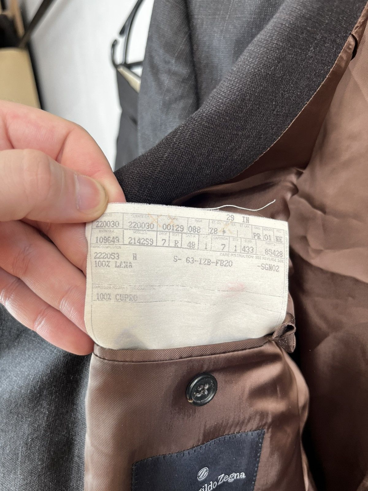 Ermenegildo Zegna Ermenegildo Zegna suit vintage Size 48R - 10 Thumbnail