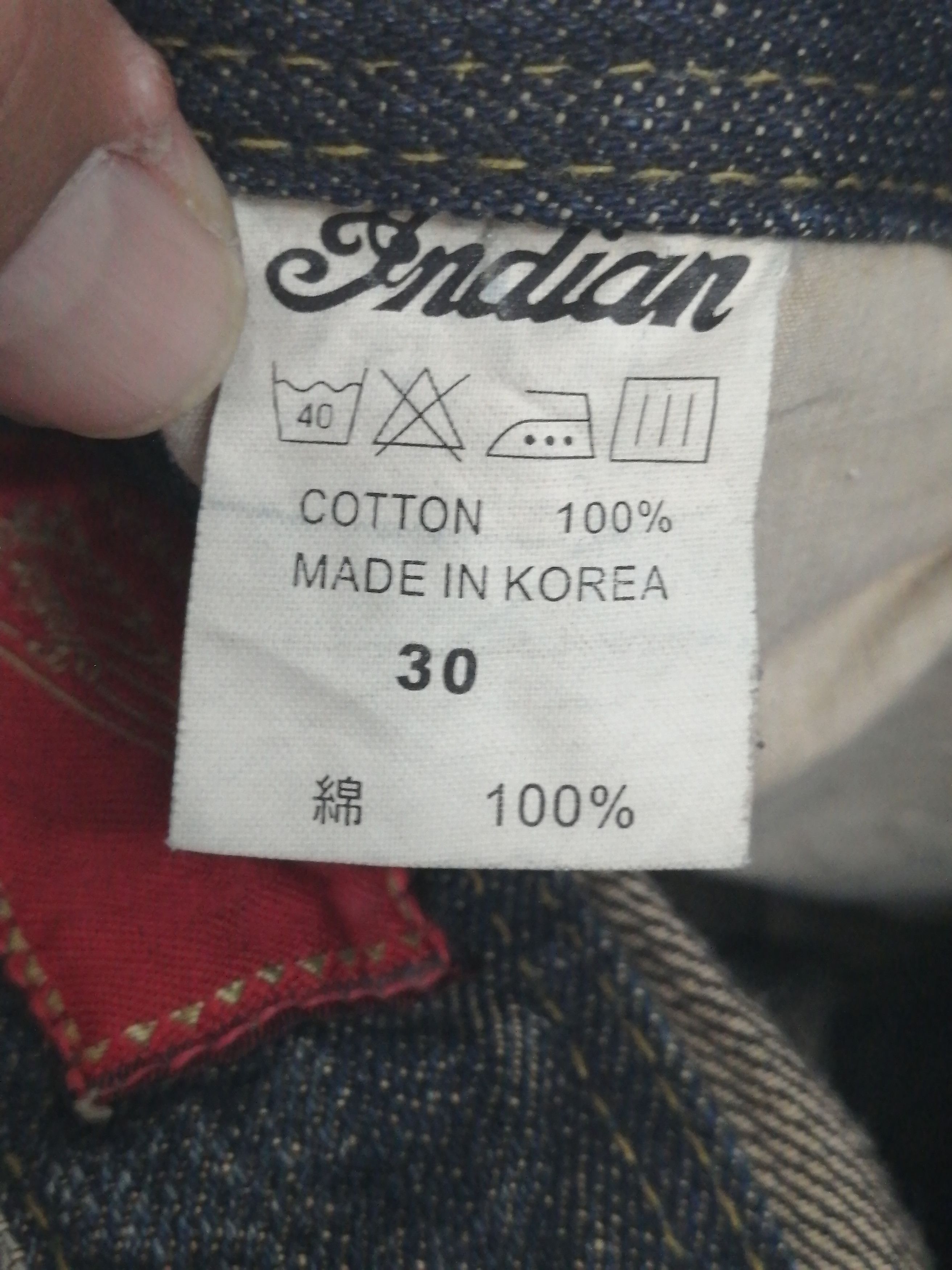 Indian Motorcycle Indian Motercycles distress jean Size US 31 - 16 Thumbnail
