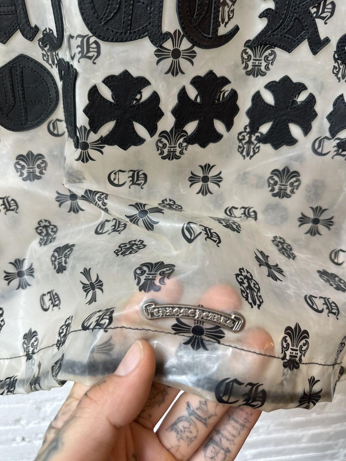 Chrome Hearts CHROME HEARTS RARE!! CLEAR SEE THROUGH COACHES JACKET M L Size US M / EU 48-50 / 2 - 10 Thumbnail