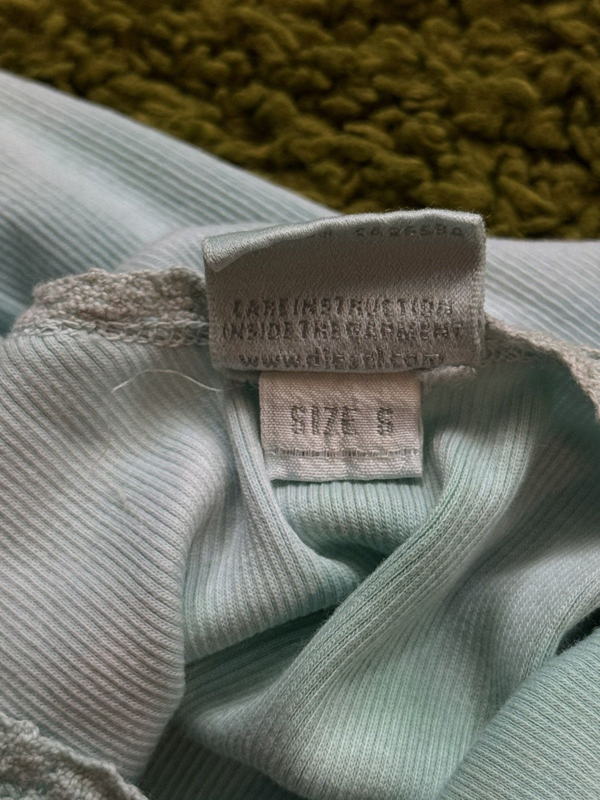 Designer × Diesel × Vintage Diesel 2000s vintage avant garde washed ribbed tank top Y2K Size S / US 4 / IT 40 - 5 Thumbnail
