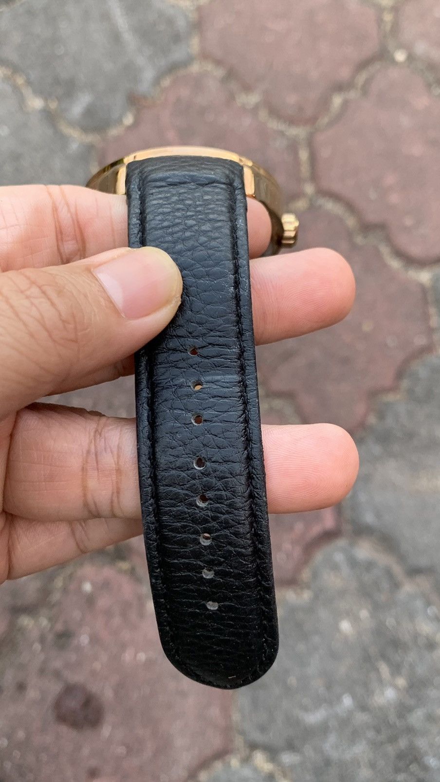 Vintage SWISS MADE ROULETTE ROMAGO Leather Round Party Style Size ONE SIZE - 12 Thumbnail