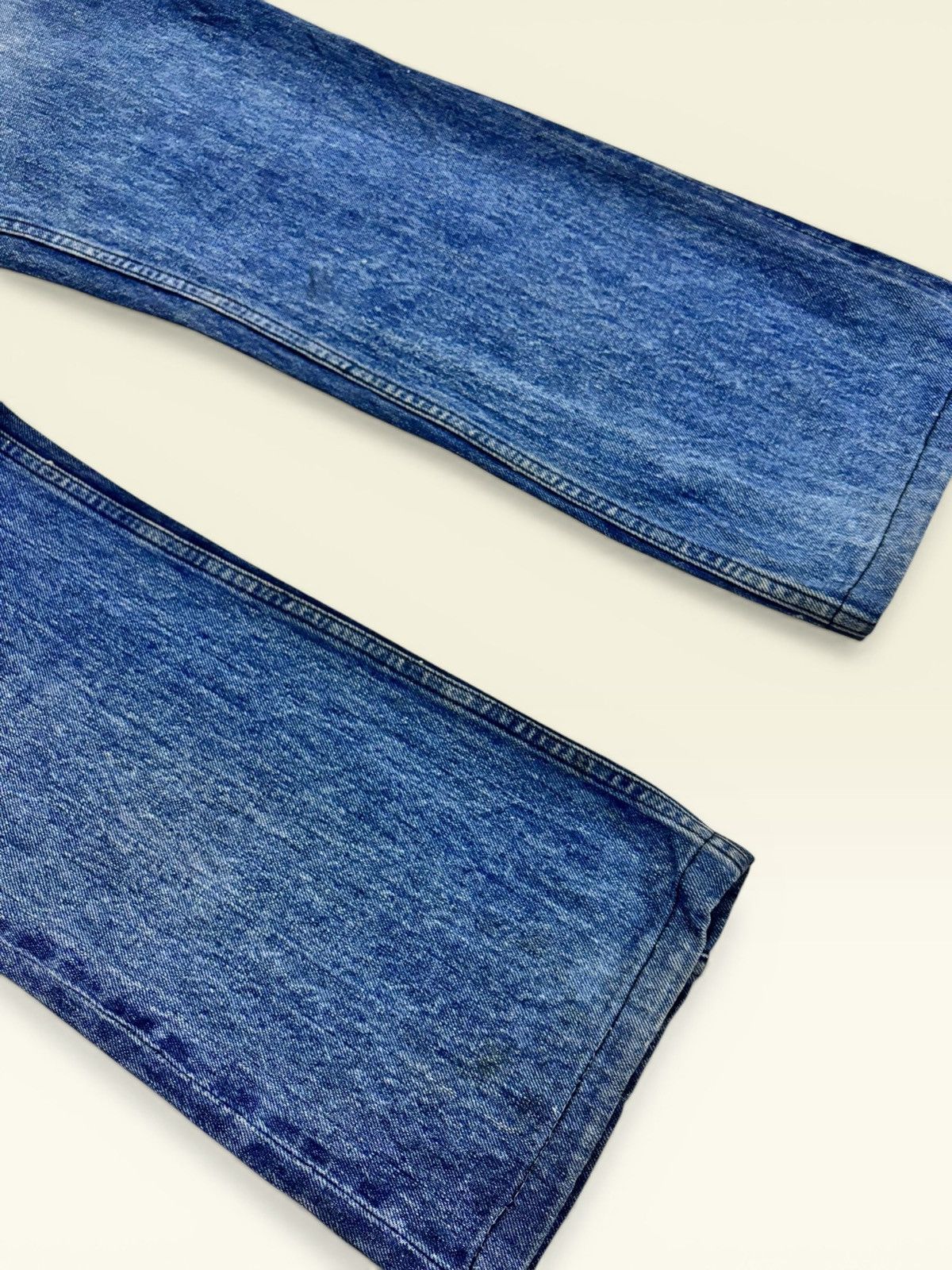 Hysteric Glamour Grunge Kelen Boro Distress Patchwork Buckle Bootcut Jeans Size US 32 / EU 48 - 7 Thumbnail