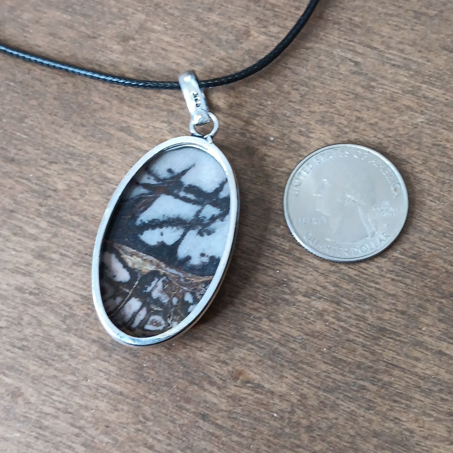 Other Picasso Jasper gemstone pendant necklace Size ONE SIZE - 2 Thumbnail