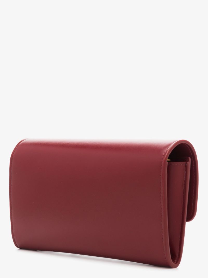 Saint Laurent Paris o1s1wg110924 Size: OS / Le Maillon Chain Wallet in Red Size ONE SIZE - 2 Thumbnail