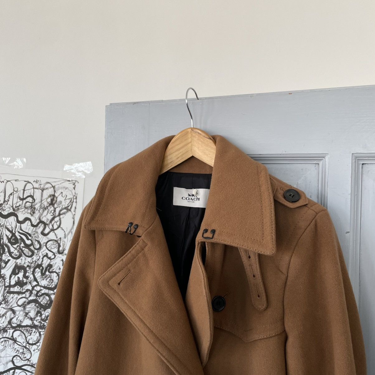 Coach Women’s Coach Wool Double-breasted Coat Trench size S Size S / US 4 / IT 40 - 9 Thumbnail
