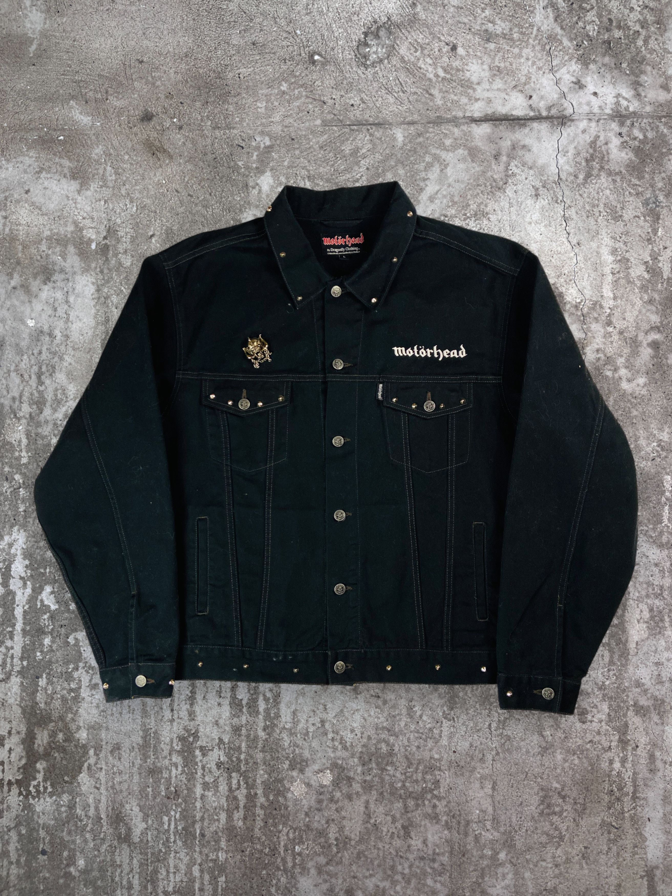 Vintage 2003s MOTORHEAD EXTRA RARE DENIM JACKET - № 2128 Size US L / EU 52-54 / 3 - 2 Thumbnail