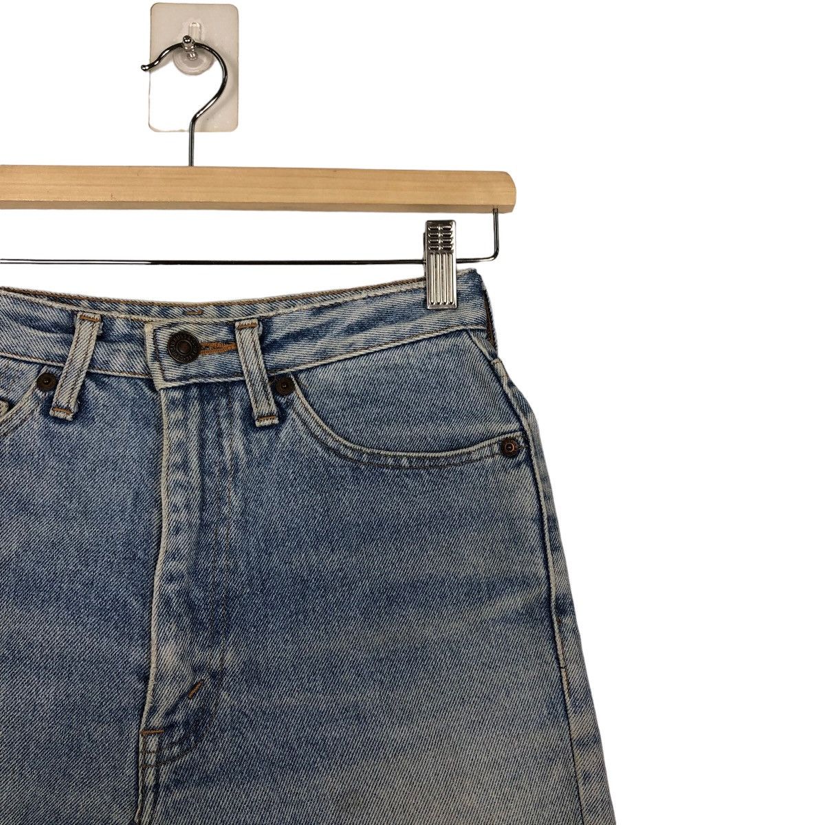 Levi's 🔥90’s Vintage Mini Skirt Levi’s Denim Size 24" / US 00 / IT 34 - 5 Thumbnail