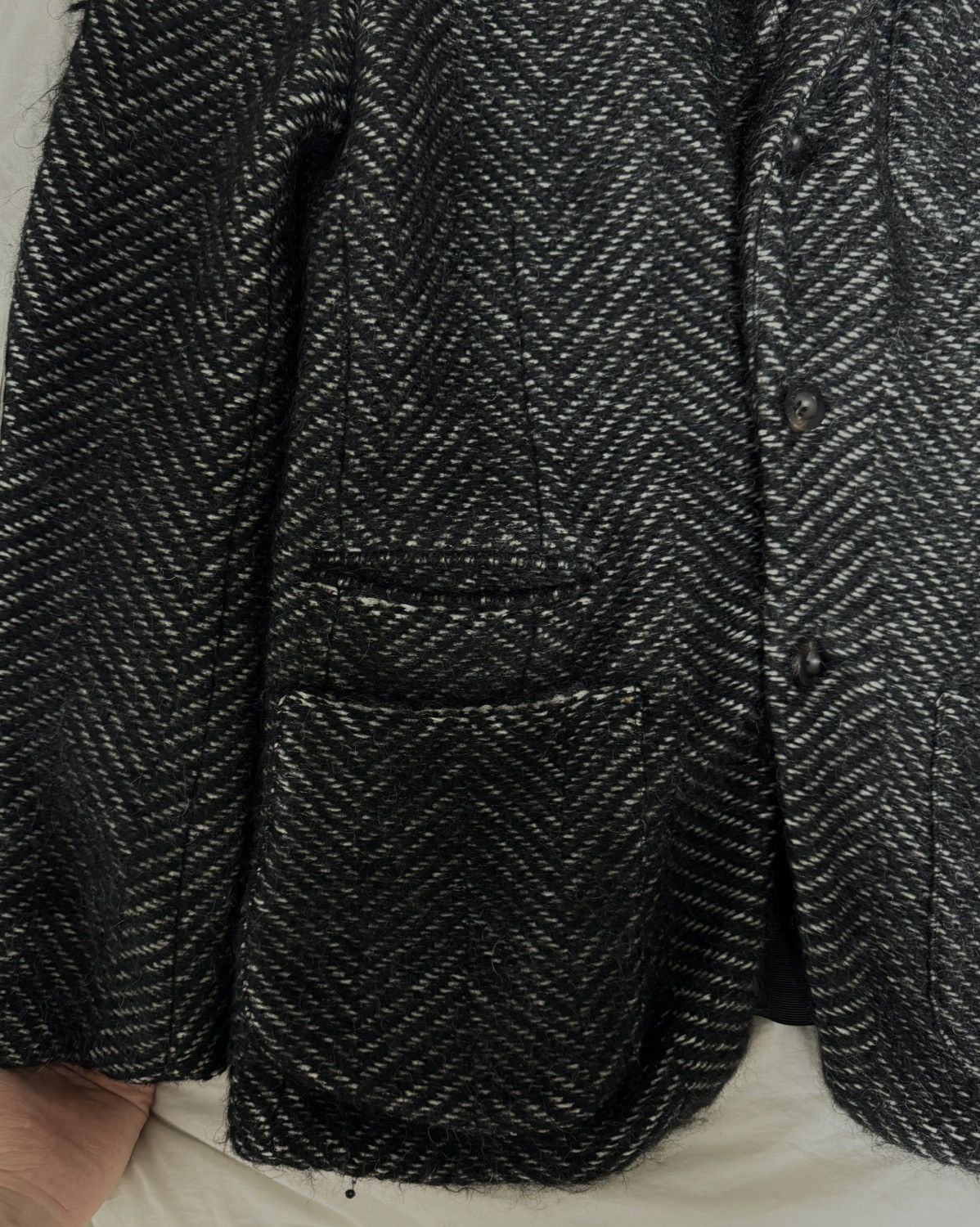 Sacai Sacai mohair blazer jacket Size L / US 10 / IT 46 - 8 Thumbnail