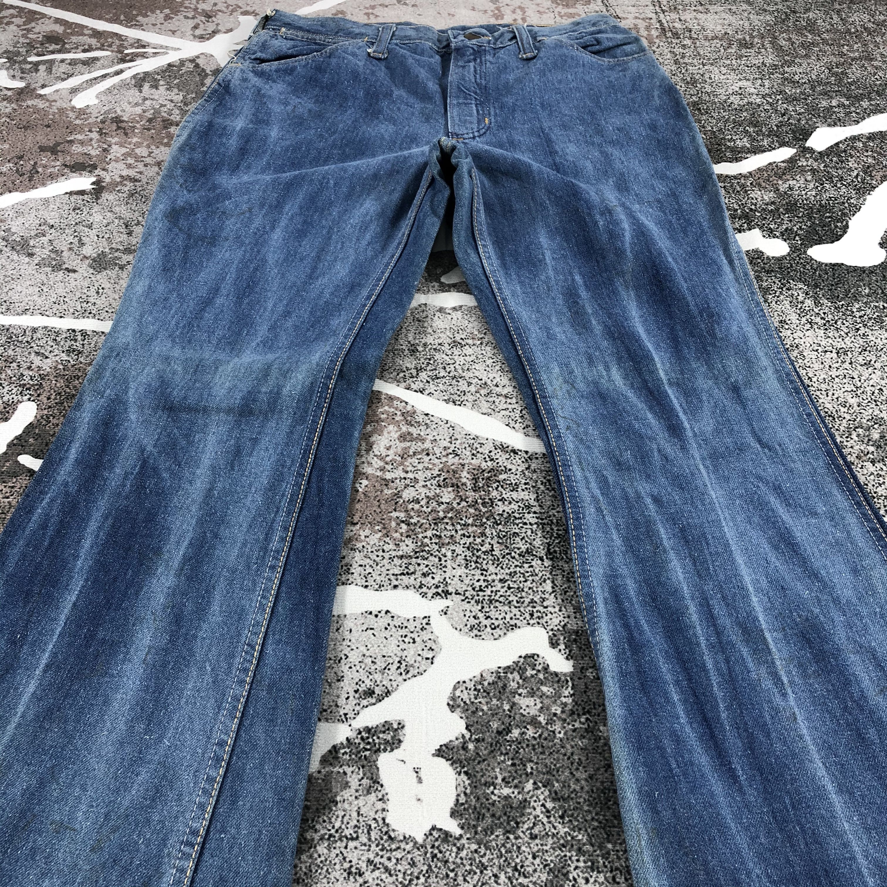 Wrangler Vintage Wrangler Jeans Blue Wash Flare Denim KJ685 Size US 29 - 4 Thumbnail