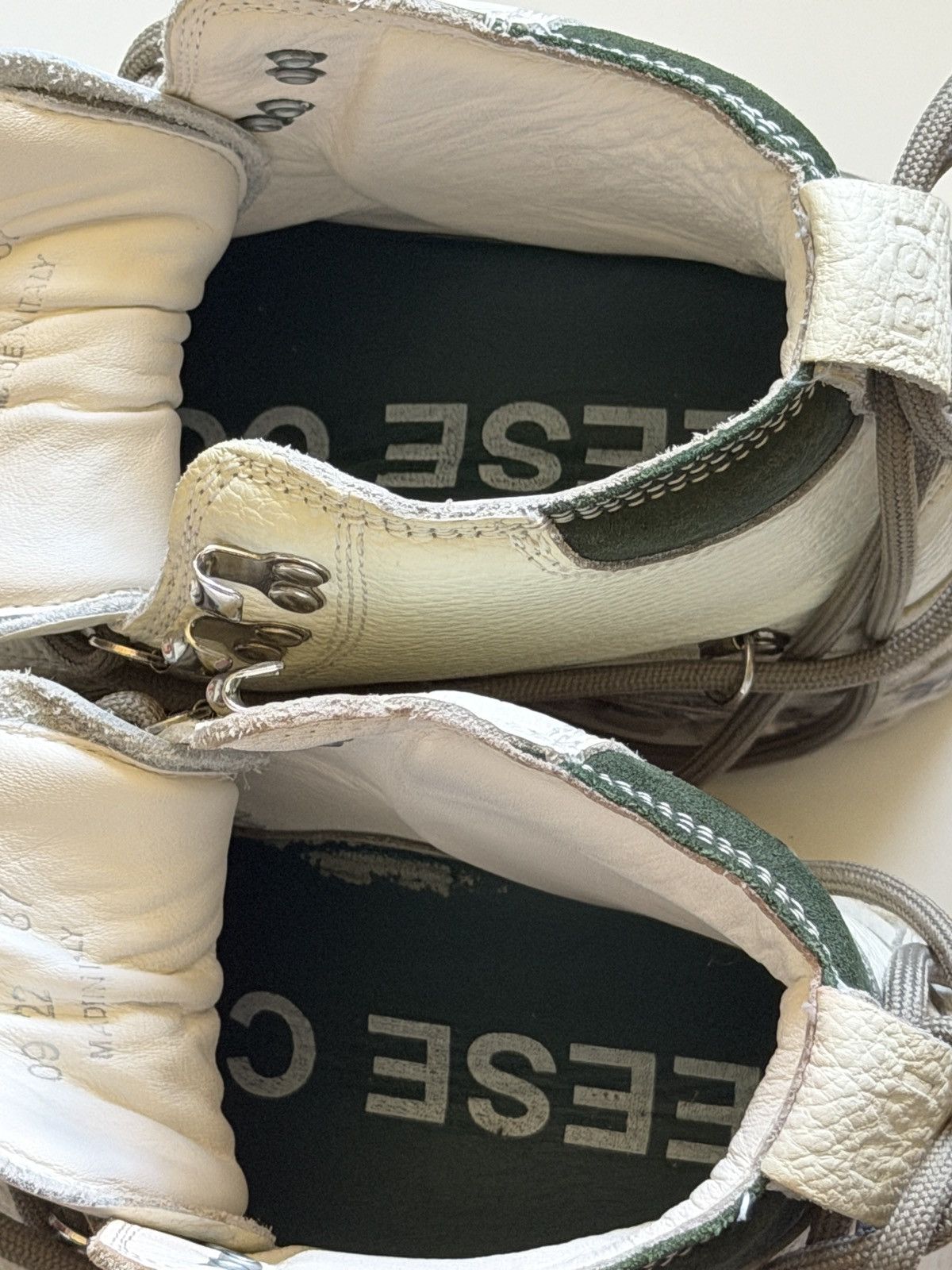 Reese Cooper Reese Cooper Wilson Hiking Boots White Leather 6.5 Size US 7 / IT 37 - 8 Thumbnail