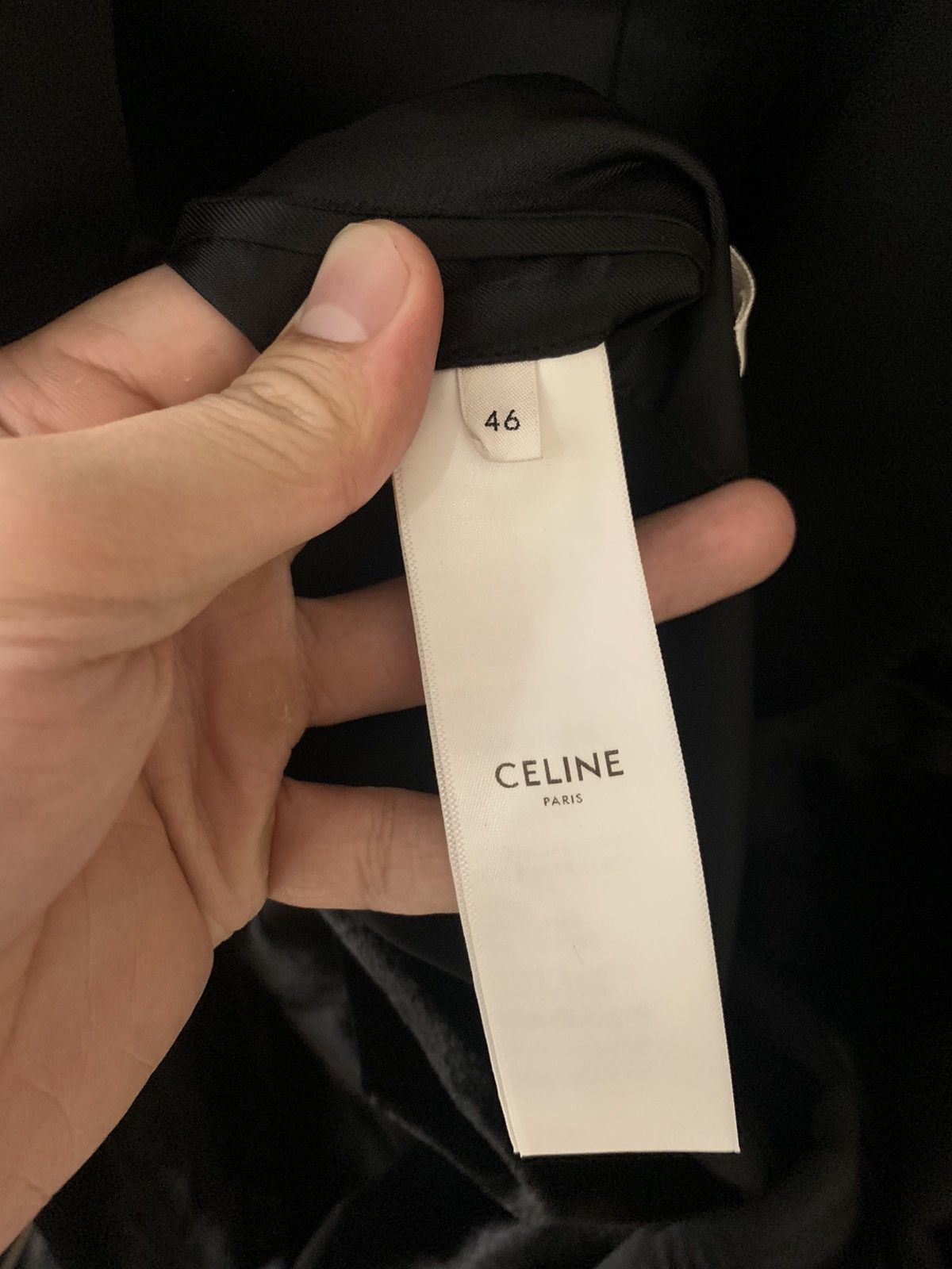 Celine Celine 2019FW Velvet Crocodile embossed smoking blazer Size US S / EU 44-46 / 1 - 5 Thumbnail