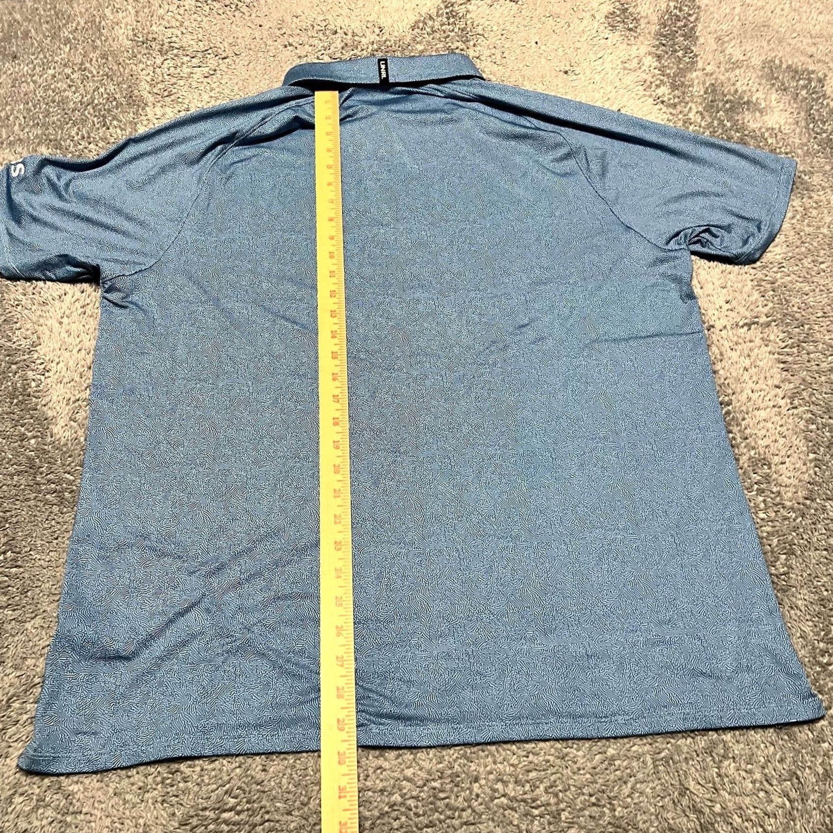 Vintage UNRL Polo Shirt Mens XXL Blue Geometric All Over Print Performance Stretch Shirt Mens 2XL Blue Geometric All Over Print Performance Stretch Size US XXL / EU 58 / 5 - 7 Thumbnail