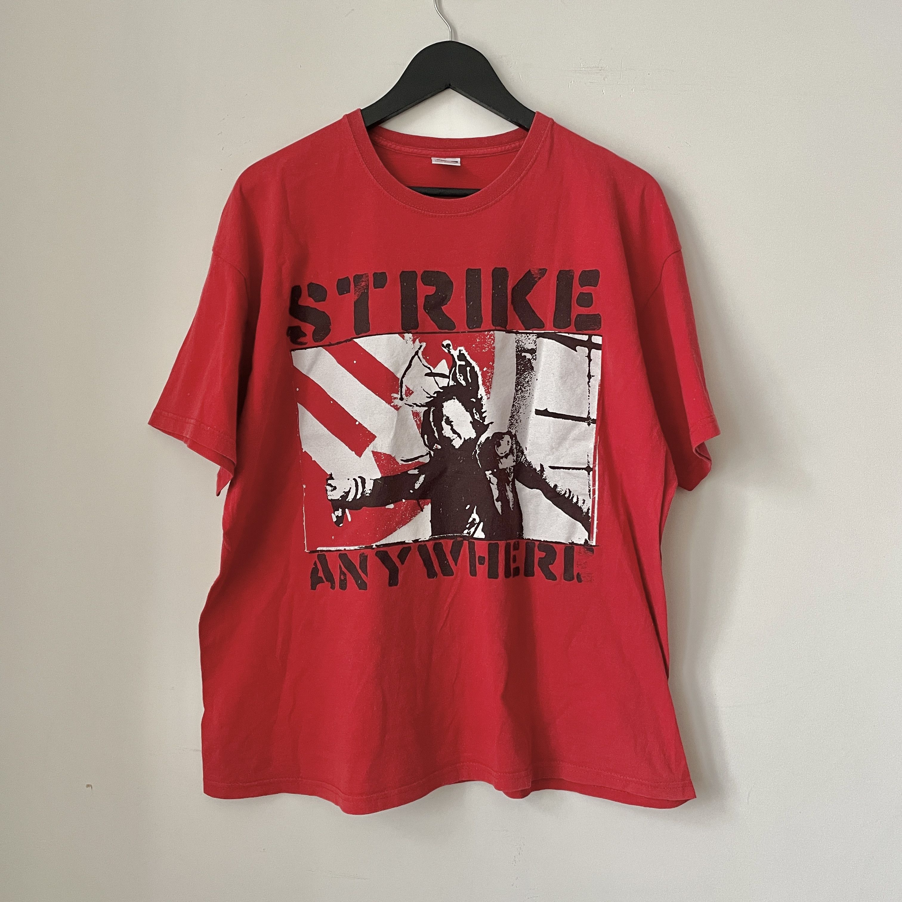 Vintage Vintage Strike Anywhere US Punk Rock Red Tee Tshirt Size XL Size US XL / EU 56 / 4 - 2 Thumbnail