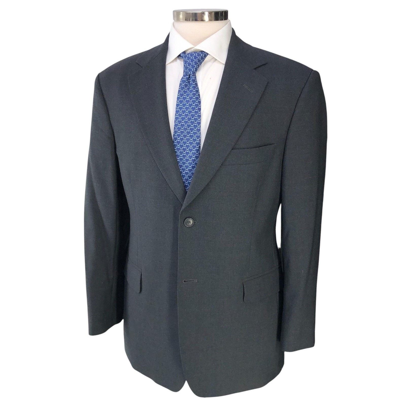 Brooks Brothers Brooks Brothers Sport Coat 38S Gray Stretch Wool Suit Jacket Size 38S - 1 Thumbnail