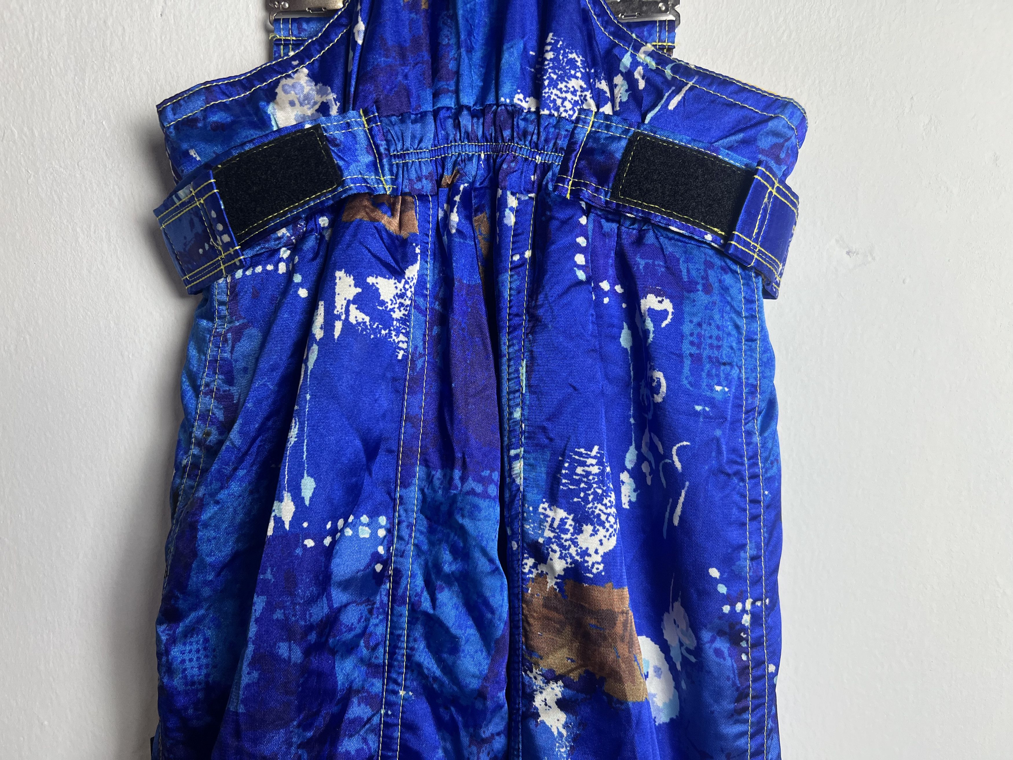 Goldwin Vintage Goldwin Blue Abstract Ski Bib Jumpsuit Size US 30 / EU 46 - 10 Thumbnail