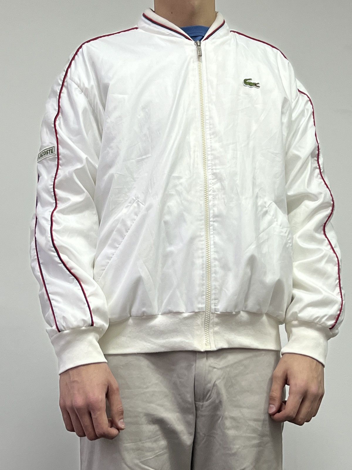 Lacoste × Vintage Mens Vintage Lacoste Track Jacket Olympic crazy y2k rare Size US L / EU 52-54 / 3 - 2 Thumbnail