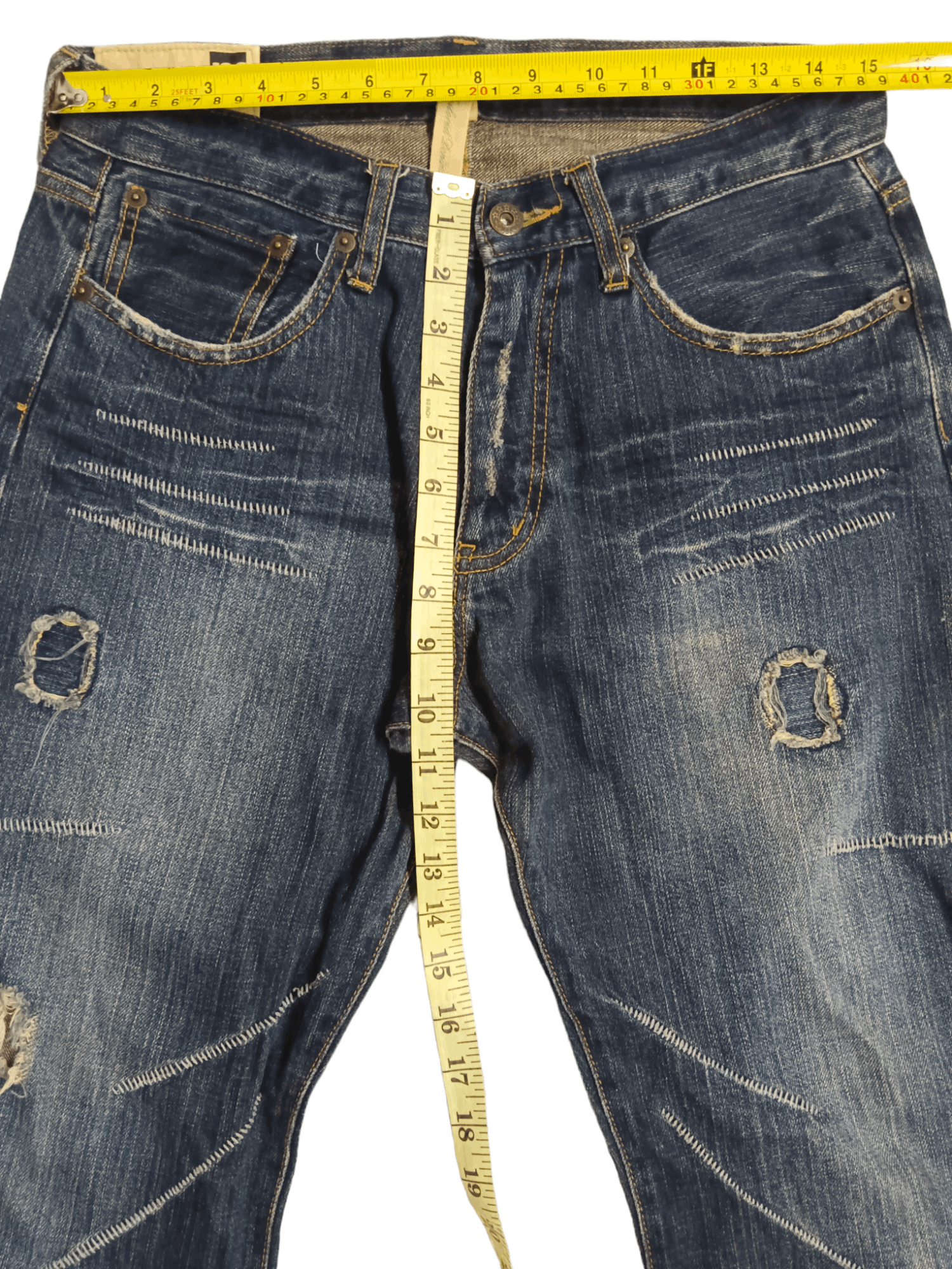 Japanese Brand Modish Style Punk Wide Leg Denim Size US 31 - 9 Thumbnail