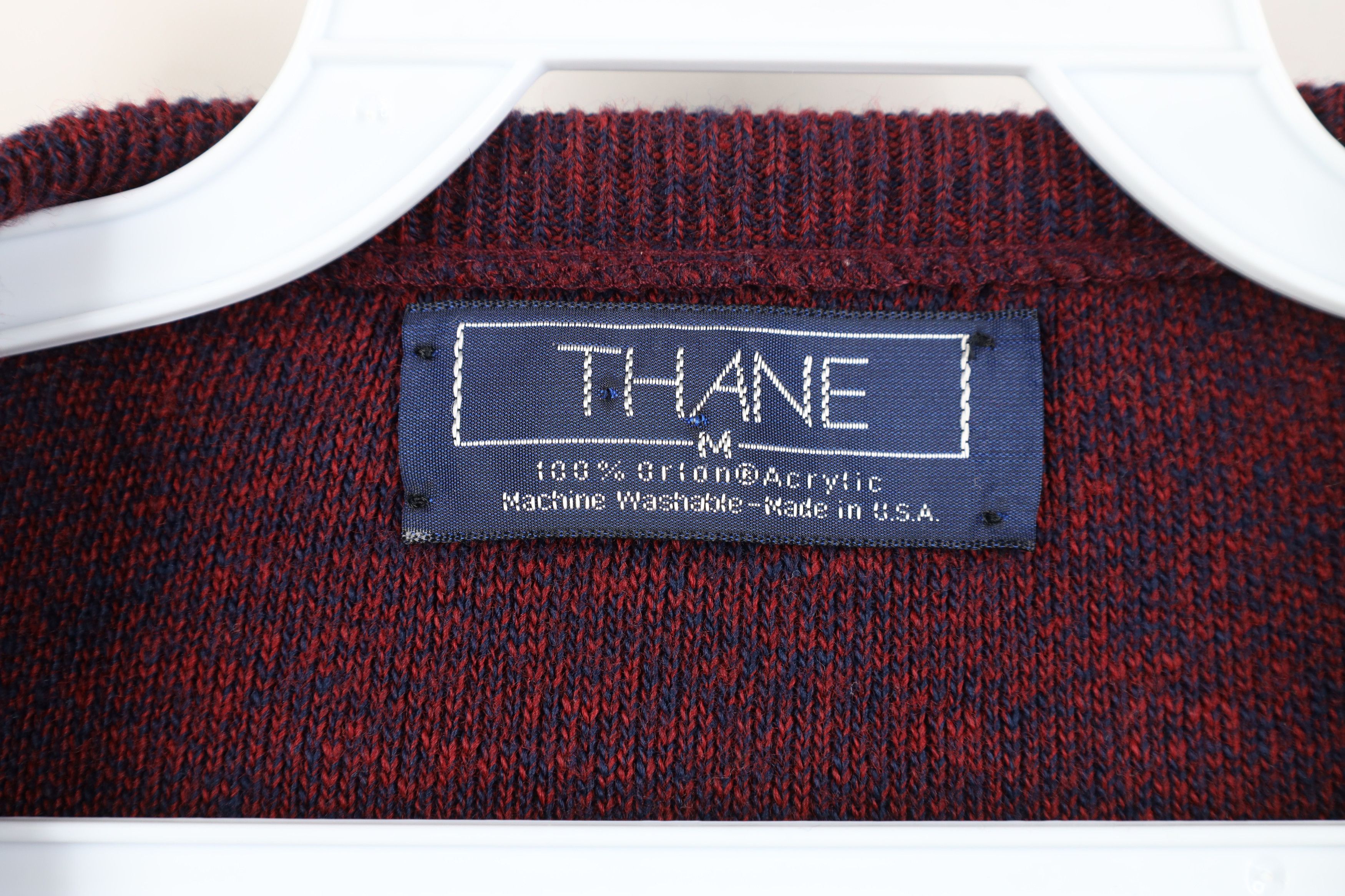 Vintage Vintage 70s Streetwear V-Neck Sweater Heather Red USA Size US M / EU 48-50 / 2 - 5 Thumbnail