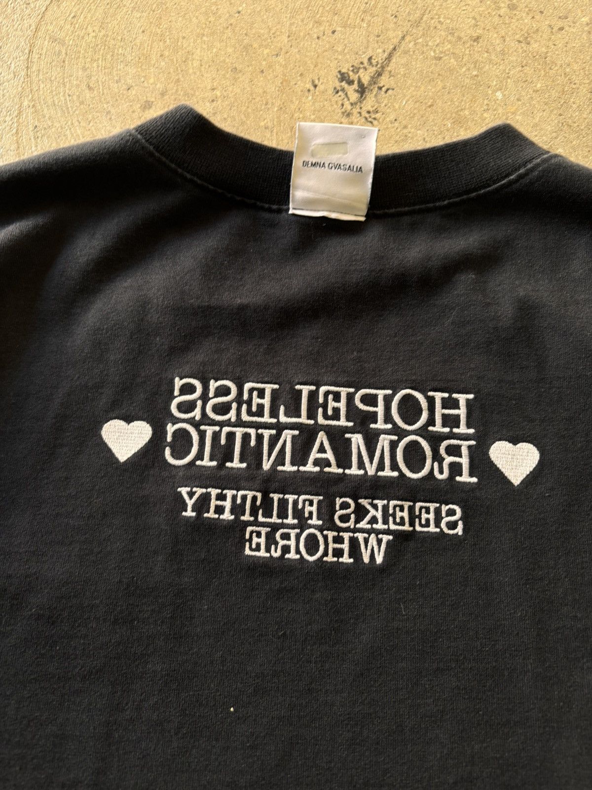 Vetements Vetements Inside Out Fuck T Shirt. Hopeless Romantic Size US XS / EU 42 / 0 - 7 Thumbnail