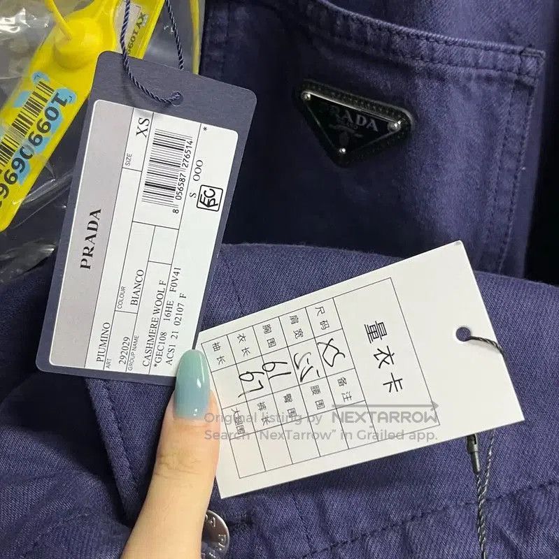 Prada Prada Blue Denim Hooded Jacket. Size US XS / EU 42 / 0 - 5 Thumbnail