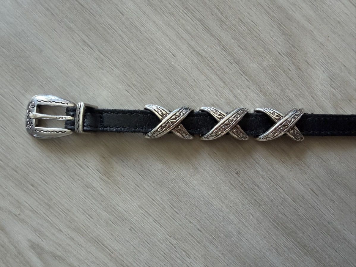 Brighton Brighton Kriss Kross Bandit Bracelet Black Leather Strap Size ONE SIZE - 2 Thumbnail