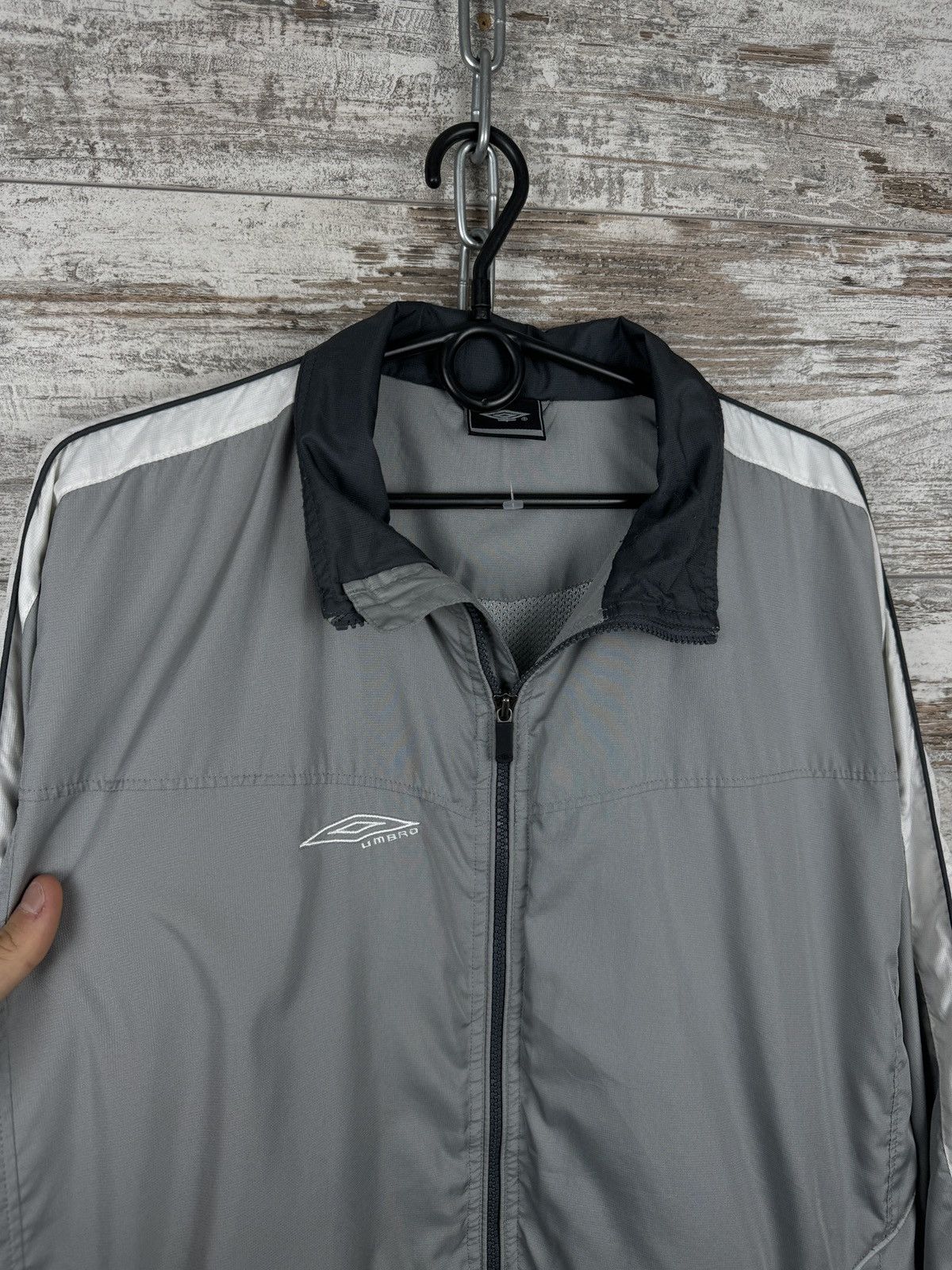 Umbro × Vintage Mens Vintage Umbro Track Jacket Olympic Y2K drill rare 90s Size US L / EU 52-54 / 3 - 5 Thumbnail