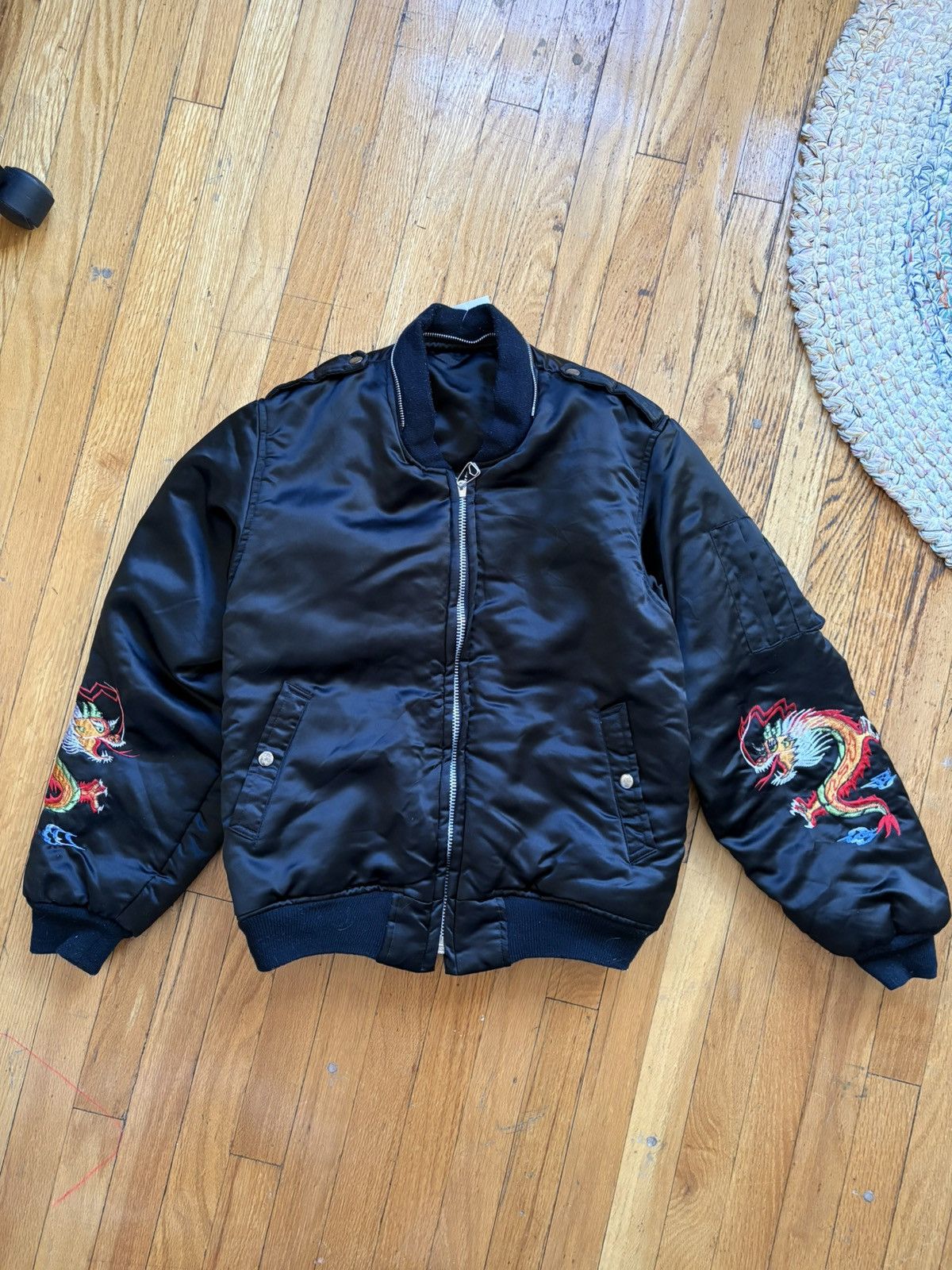 Vintage Vintage 80-90s Korea Souvenir Sukajan Bomber Jacket Dragon Size US M / EU 48-50 / 2 - 1 Thumbnail