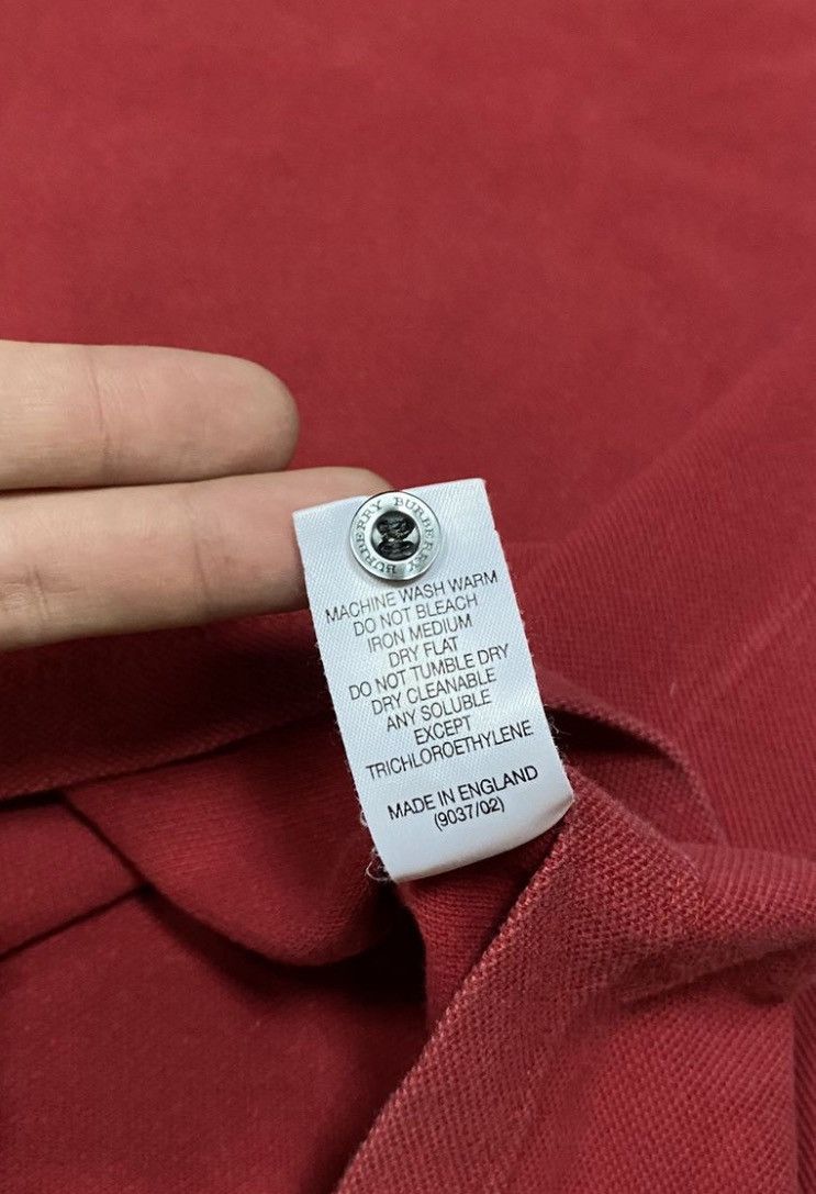 Burberry × Vintage Burberry T Shirt Polo Luxury Vintage nova check Size US L / EU 52-54 / 3 - 6 Thumbnail