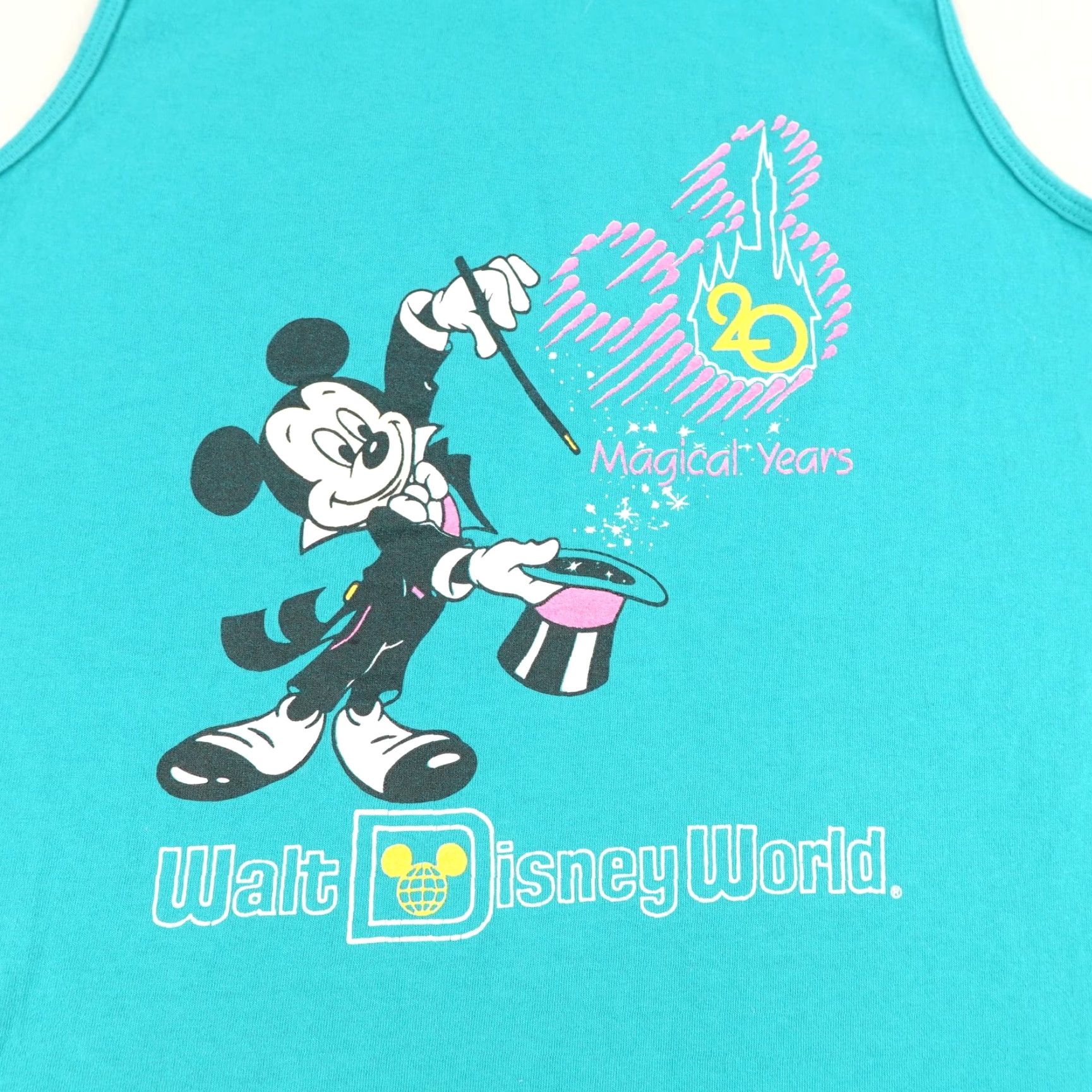 Disney VINTAGE Disney Shirt Mens Medium 20th Anniversary Walt Disney World Mickey 90s Blue Crew Neck Tank Sleeveless Graphic Print Mens M Size US M / EU 48-50 / 2 - 4 Thumbnail
