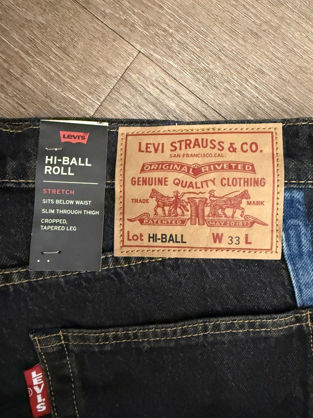 Levi's × Levi's Vintage Clothing ***FINAL DROP***RARE BRAND NEW LEVIS HI BALL ROLL DENIM 33 Size US 33 - 3 Thumbnail