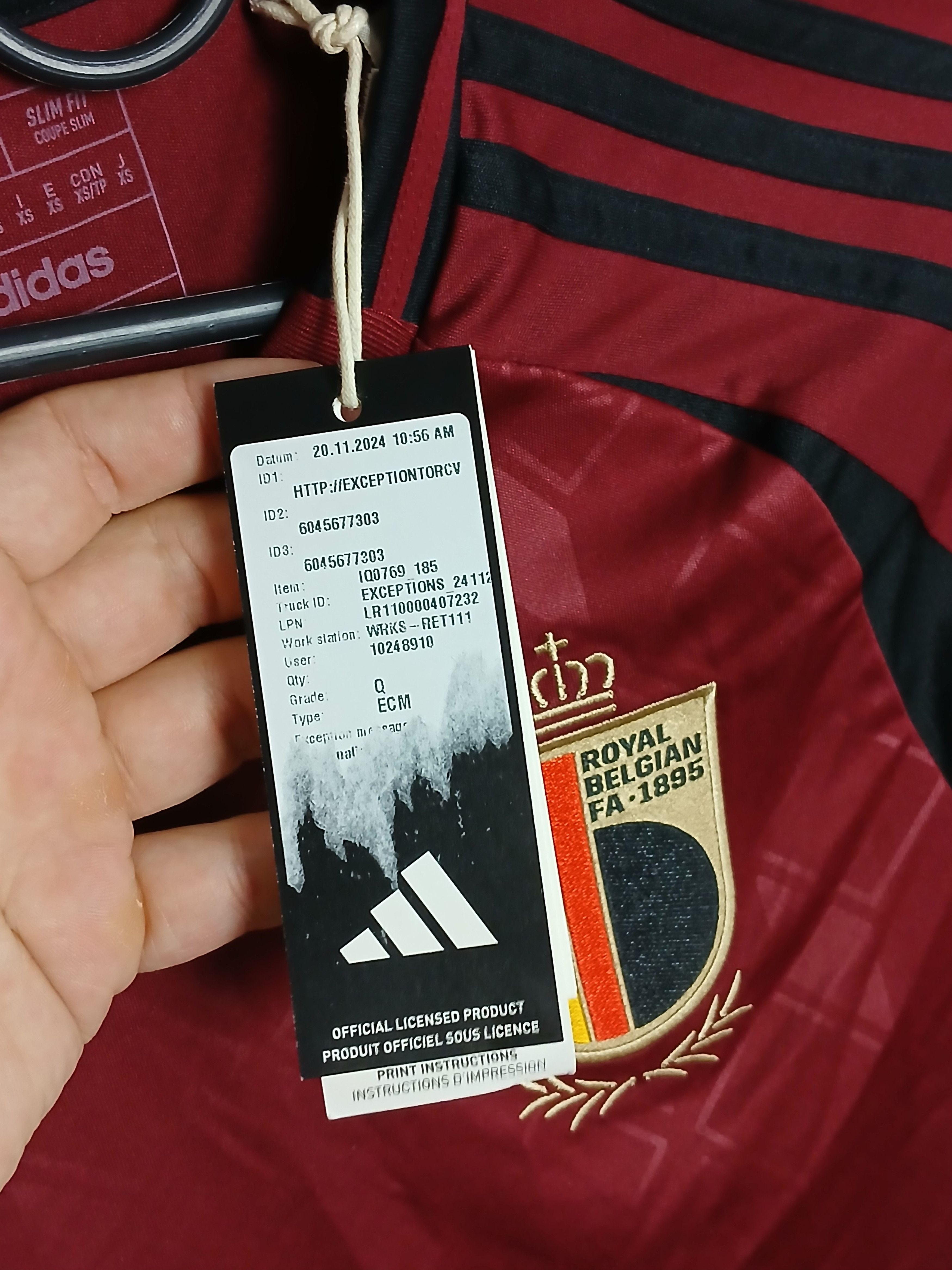 Adidas New Belgium 2024 Home De Bruyne Football Jersey T-Shirt Size US XS / EU 42 / 0 - 10 Thumbnail