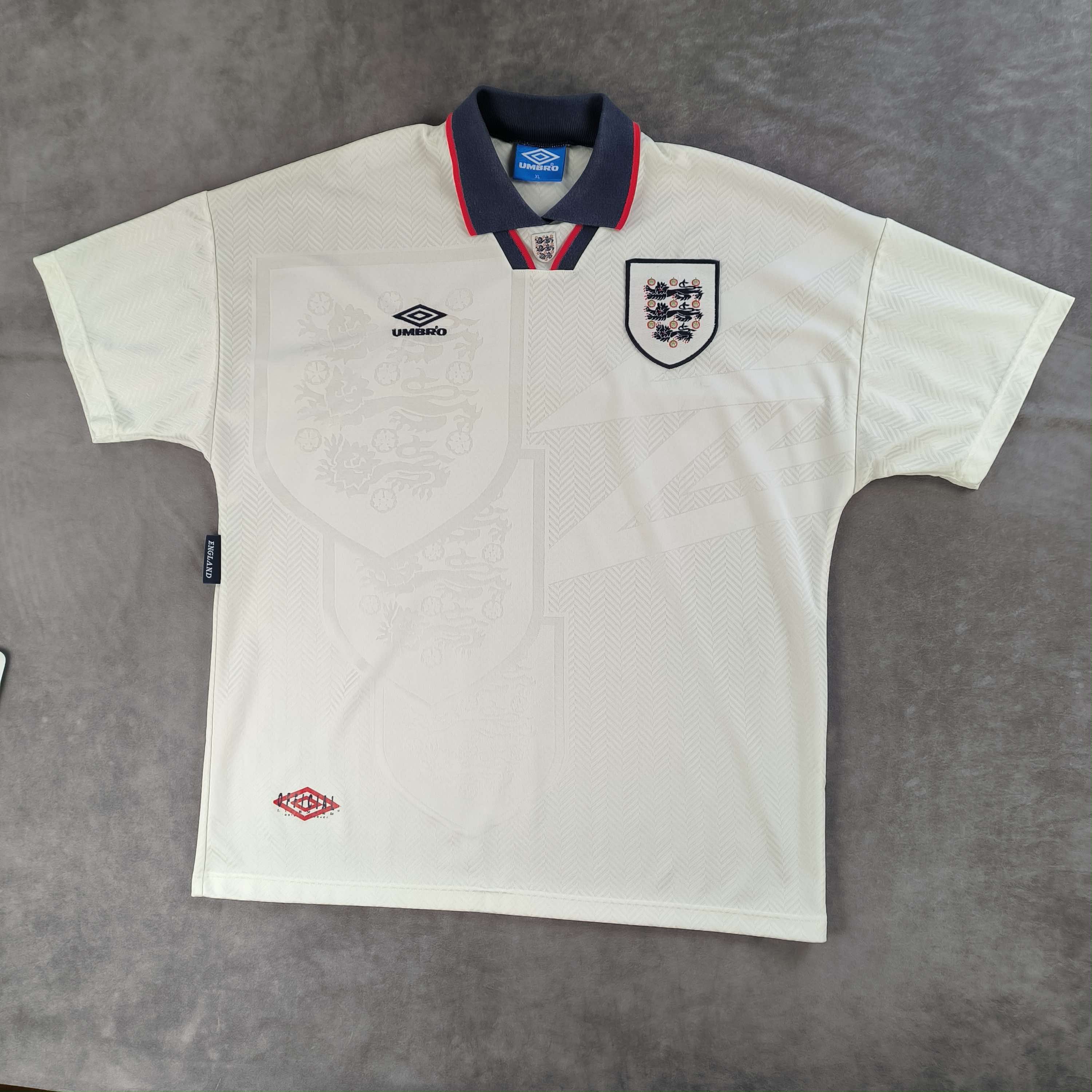 Umbro England 1993-95 Umbro home football jersey shirt size XL Size US XL / EU 56 / 4 - 1 Thumbnail