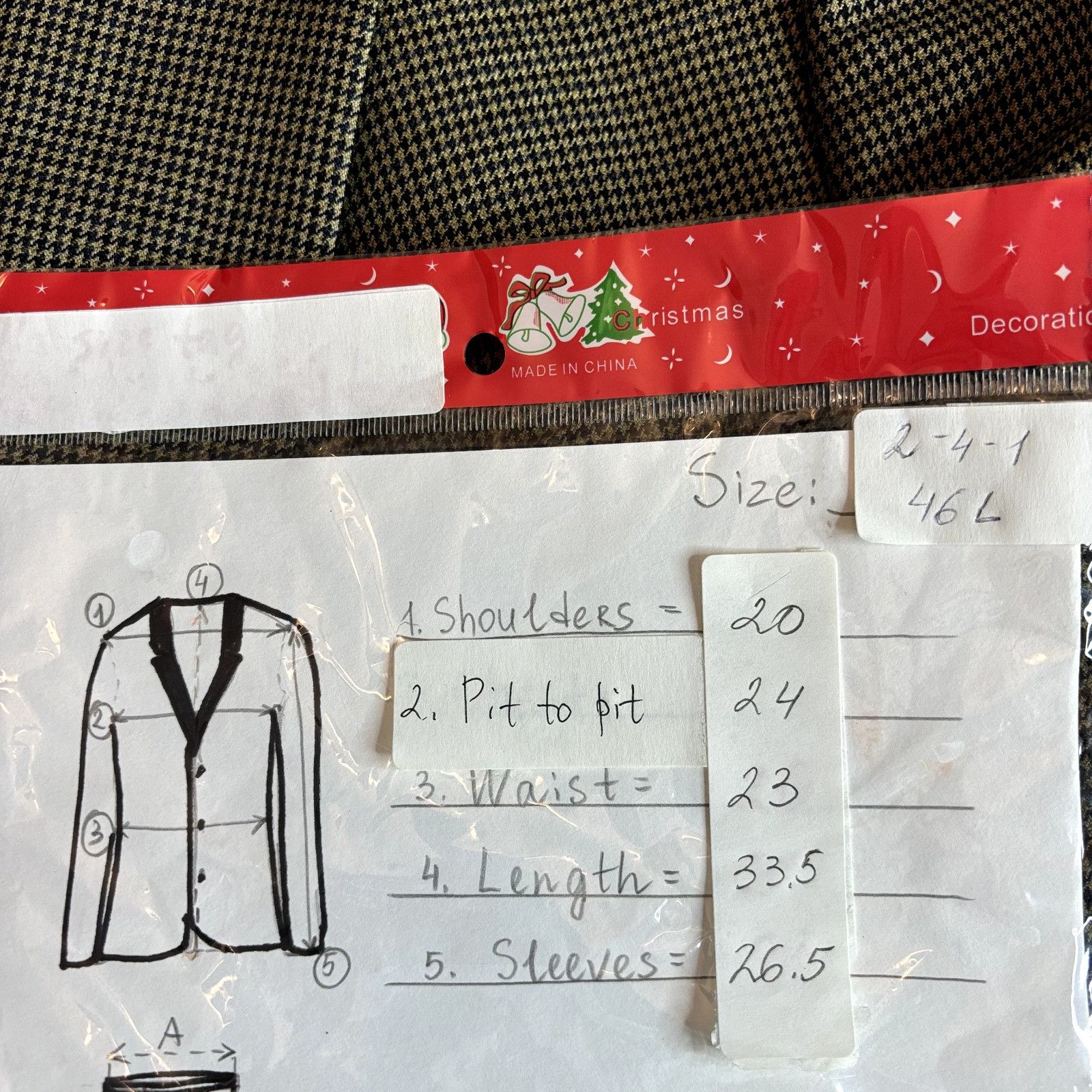 Brooks Brothers Brooks Brothers Men's Sport Coat Blazer 46L Multicolor Hound Size 46L - 15 Thumbnail