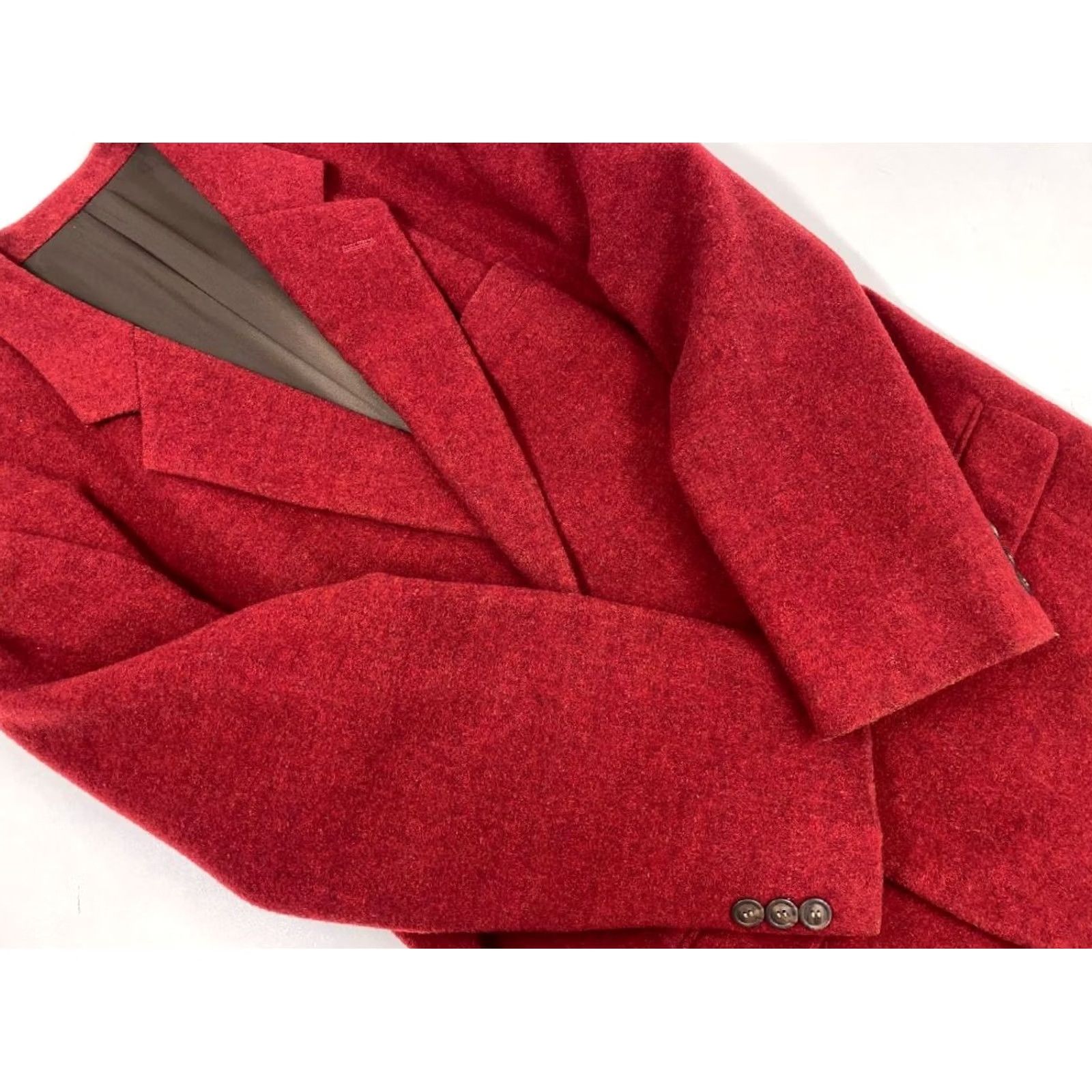 Issey Miyake ISSEY MIYAKE Men's Wool Jacket Size L Red Button Solid USED Size US L / EU 52-54 / 3 - 3 Thumbnail