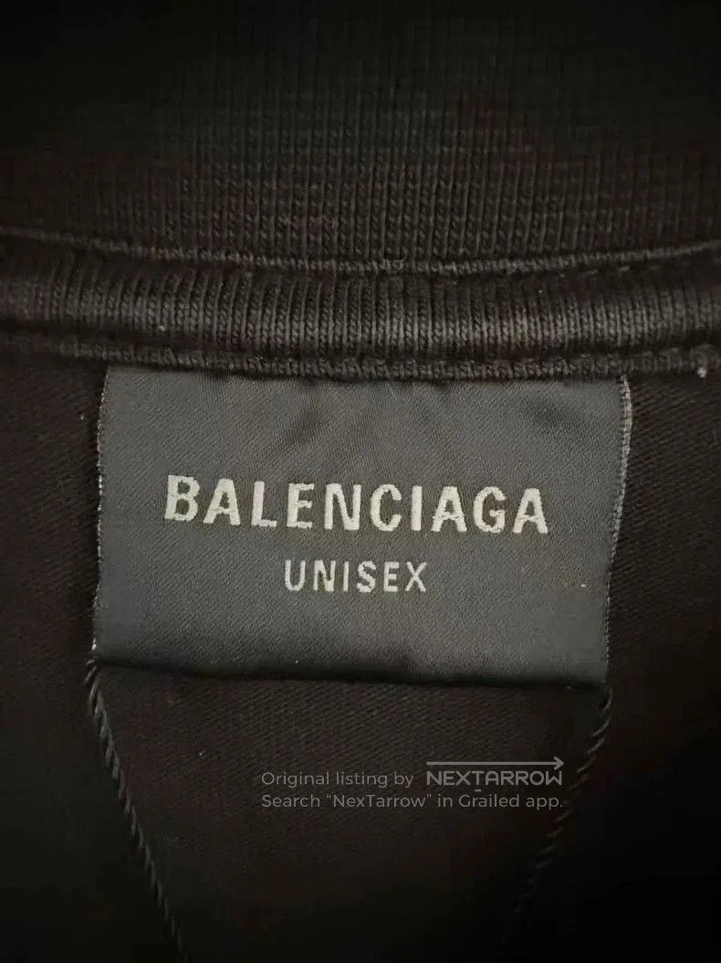 Balenciaga Balenciaga Crystal Logo Distressed Short Sleeve. Size US S / EU 44-46 / 1 - 3 Thumbnail