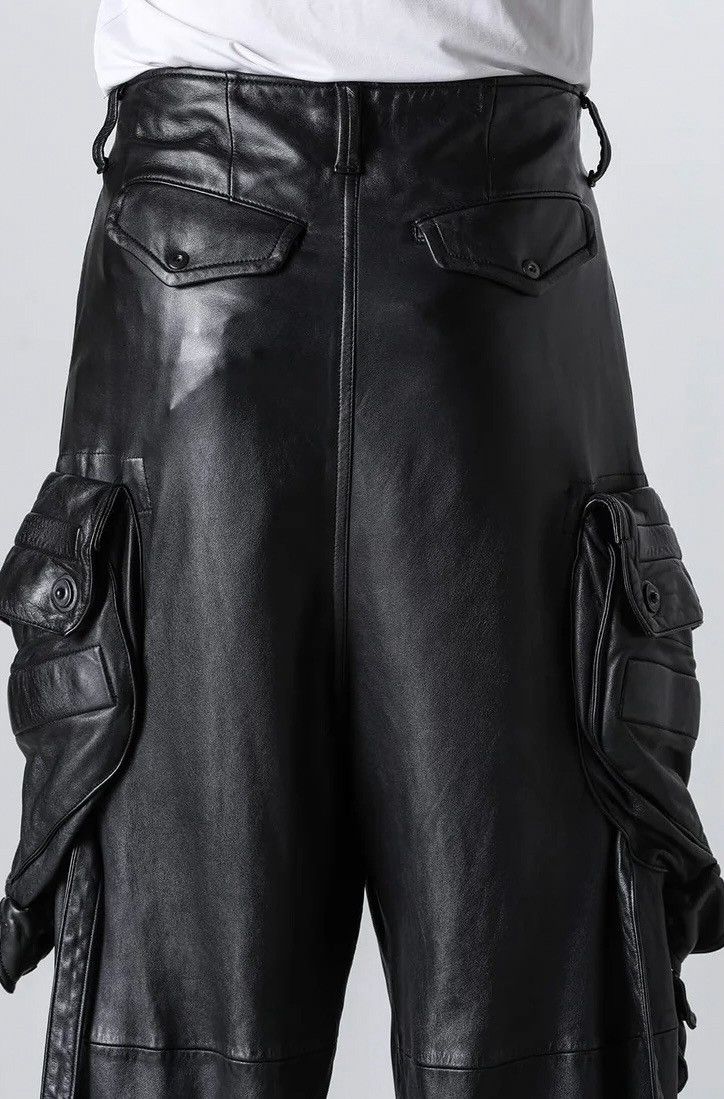 Julius Julius Leather Wide Gas Mask Cargo Pants Size US 34 / EU 50 - 12 Thumbnail