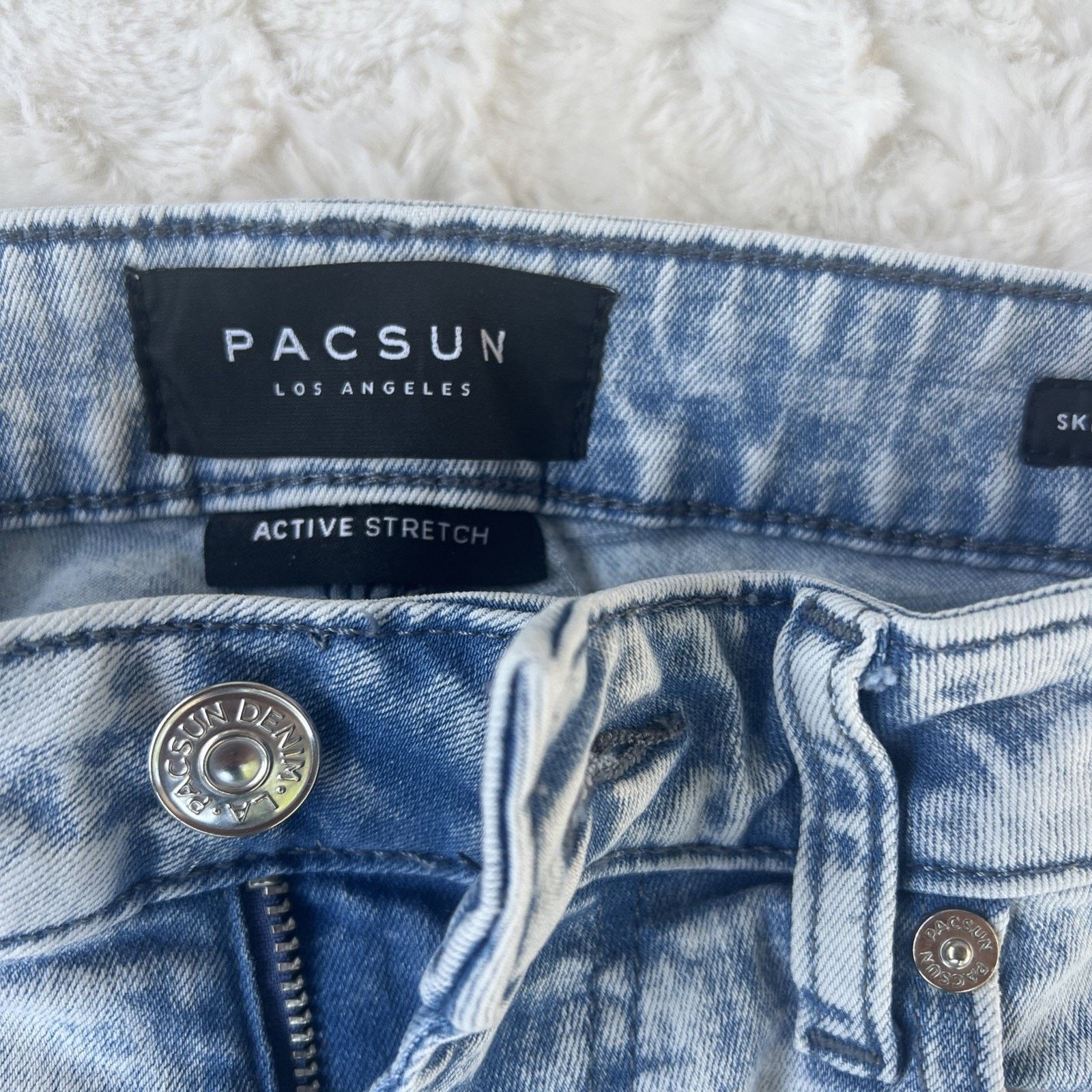 Pacsun PacSun Men's 28 X 30 Skinny Jeans Distressed Active Stretch Size US 28 / EU 44 - 2 Thumbnail