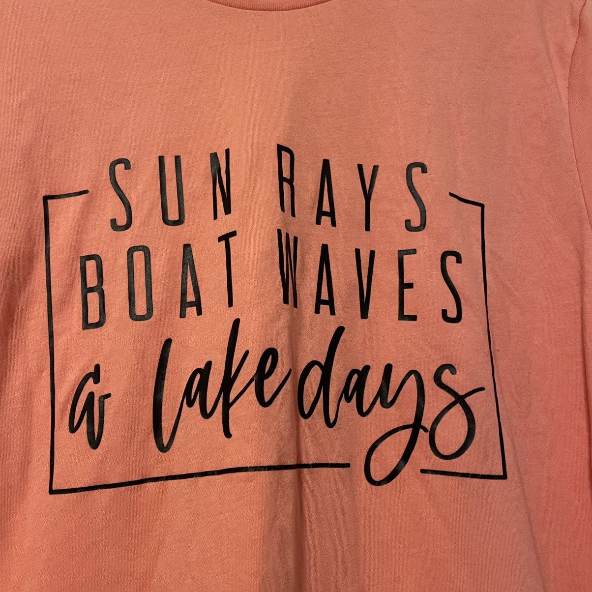Other Sun Rays, Boat Waves & Lake Days Pink Short Sleeve T Shirt Size L / US 10 / IT 46 - 2 Thumbnail