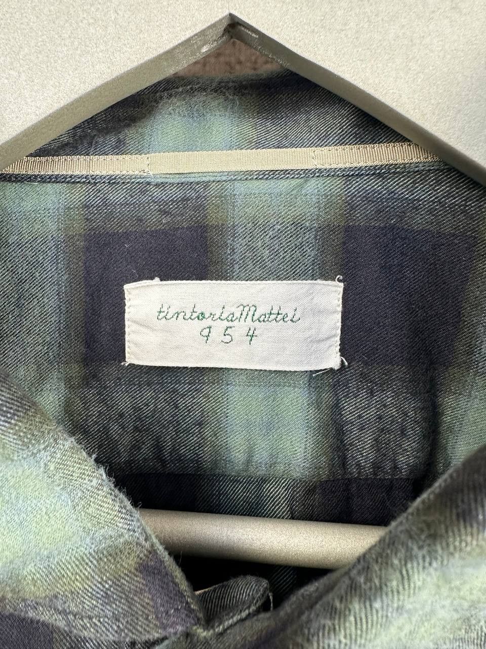 Tintoria Mattei Tintoria Mattei 954 Thomas Mason Check Plaid Casual Shirt Size US XXL / EU 58 / 5 - 10 Thumbnail