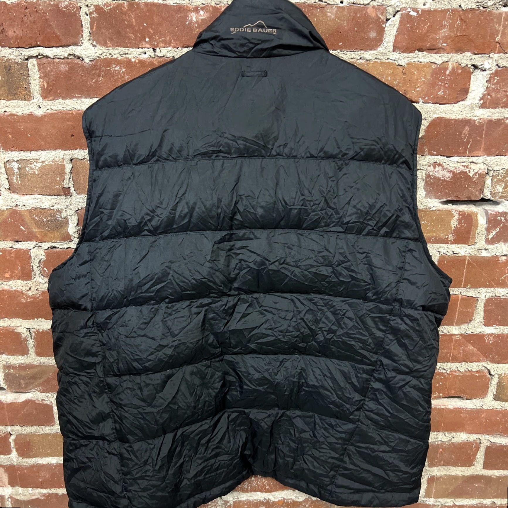 Eddie Bauer VEST Eddie Bauer Goose Down Quilted Black Puffer Vest Men’s XXL Down Filled Quilted Full Zip Stand-Up Collar Size US XXL / EU 58 / 5 - 5 Thumbnail