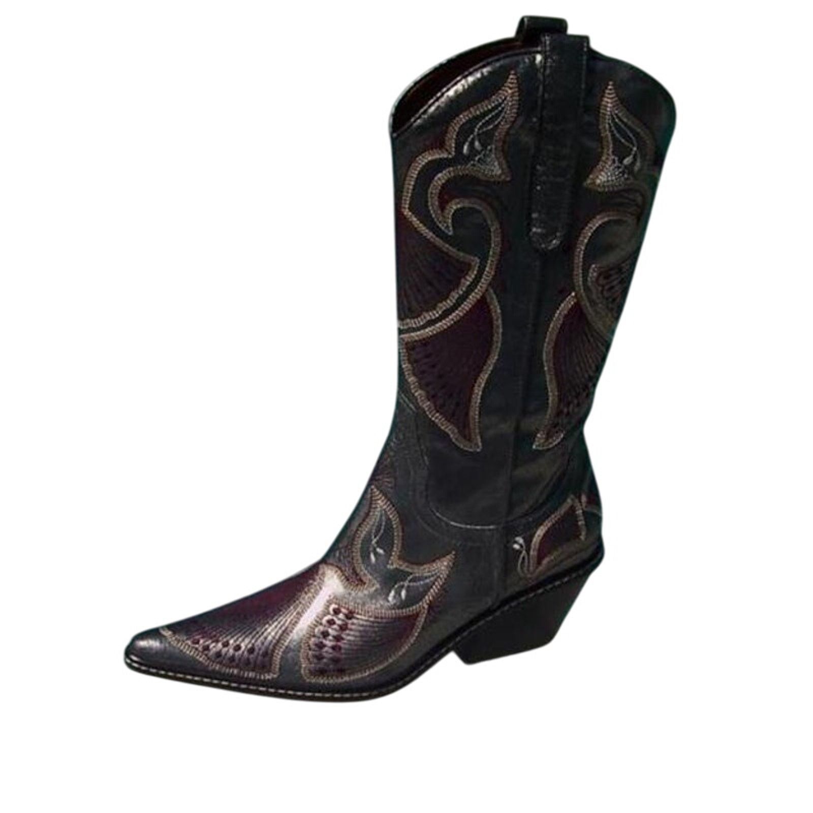 Donald Pliner Donald Pliner Western Black Metallic Leather Boot $750 NWT Size US 5.5 / IT 35.5 - 5 Thumbnail
