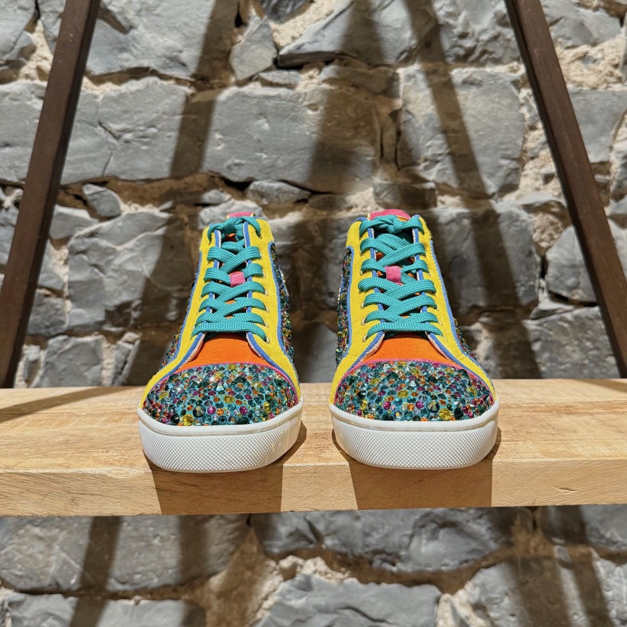 Christian Louboutin Christian Louboutin Louis Strass Rainbow Swarvoski Sneakers Size US 8 / EU 41 - 2 Thumbnail