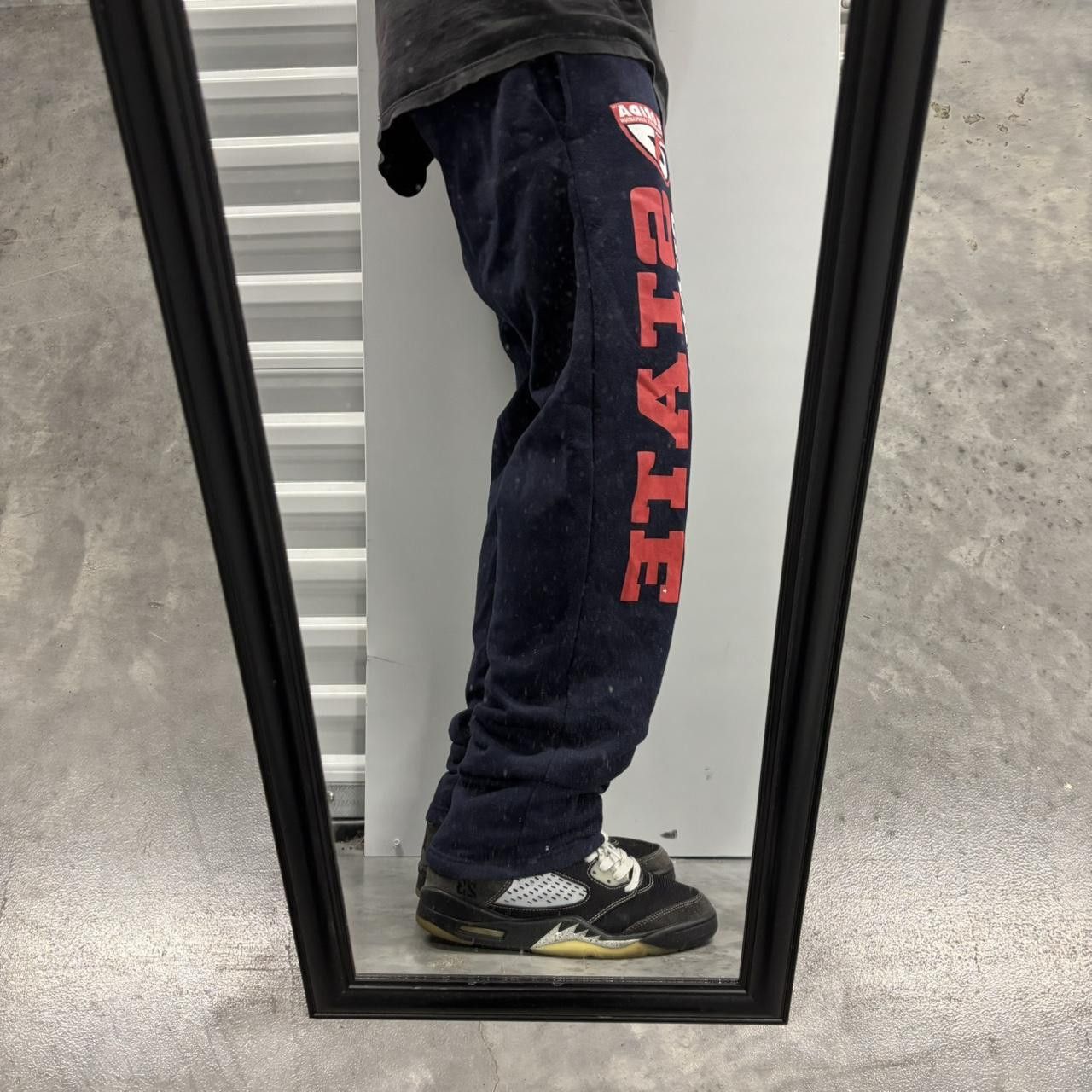 Japanese Brand × Vintage Crazy Vintage Y2K/2000s Navy Blue Streetwear Skater Essential Sweatpants! Size US 28 / EU 44 - 2 Thumbnail
