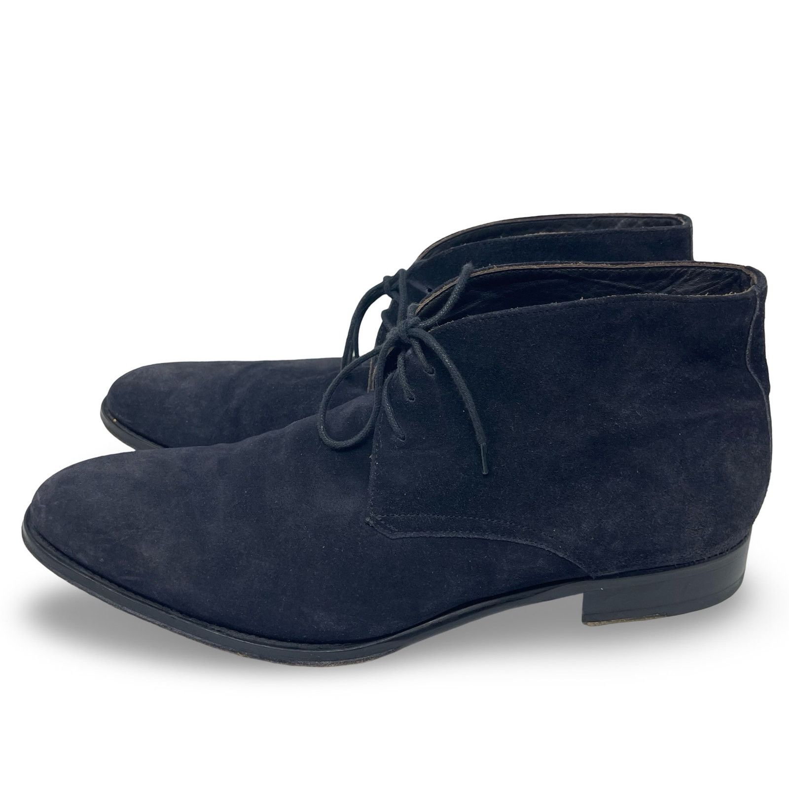 Suitsupply SUITSUPPLY Shoes Navy Blue High-Top Suede Lace Up Boots 8.5 Size US 8.5 / EU 41-42 - 3 Thumbnail