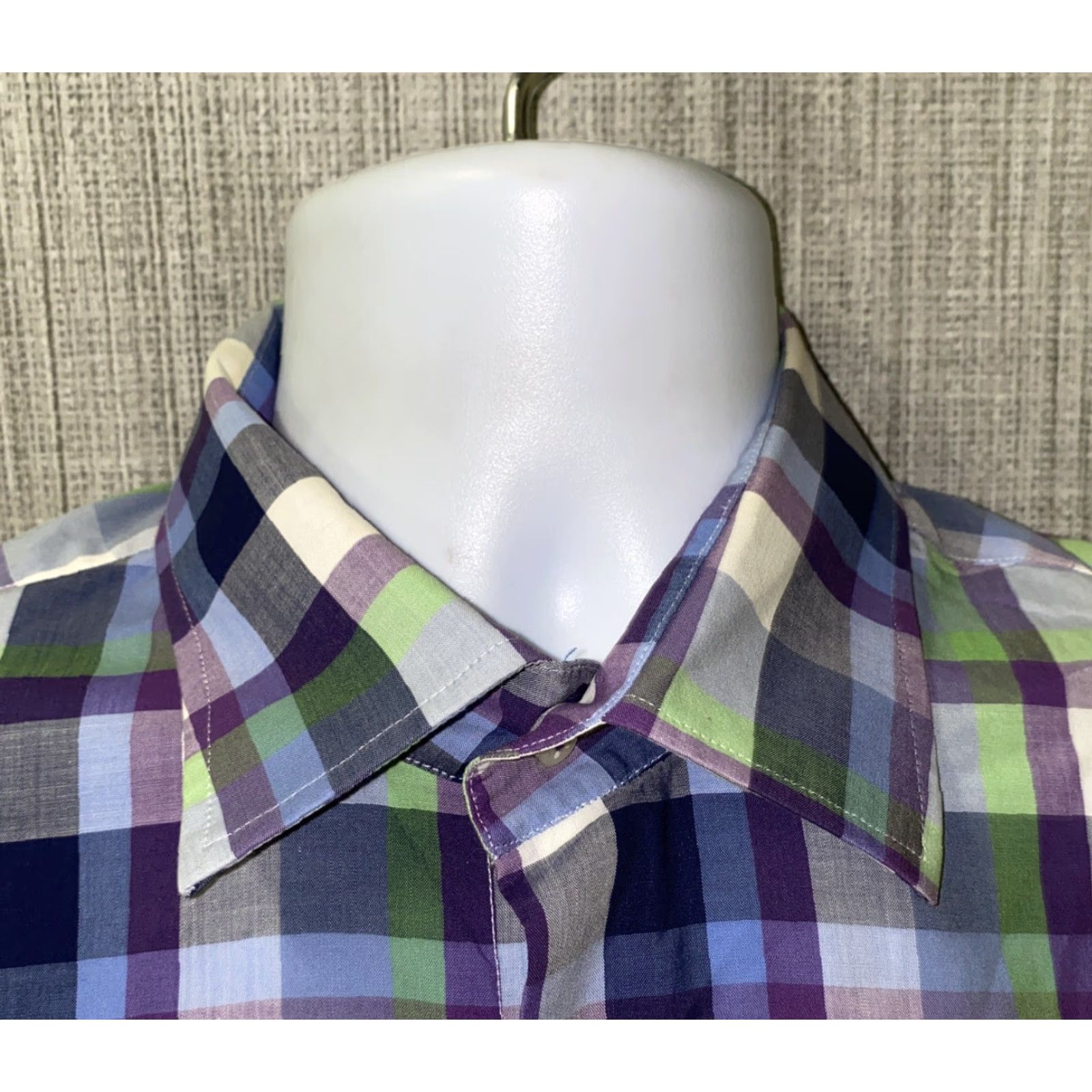 Peter Millar Peter Millar Shirt Mens Multi Color Checkered Short Sleeve Button Front Size M Colorful Casual Button-Up Size US M / EU 48-50 / 2 - 3 Thumbnail