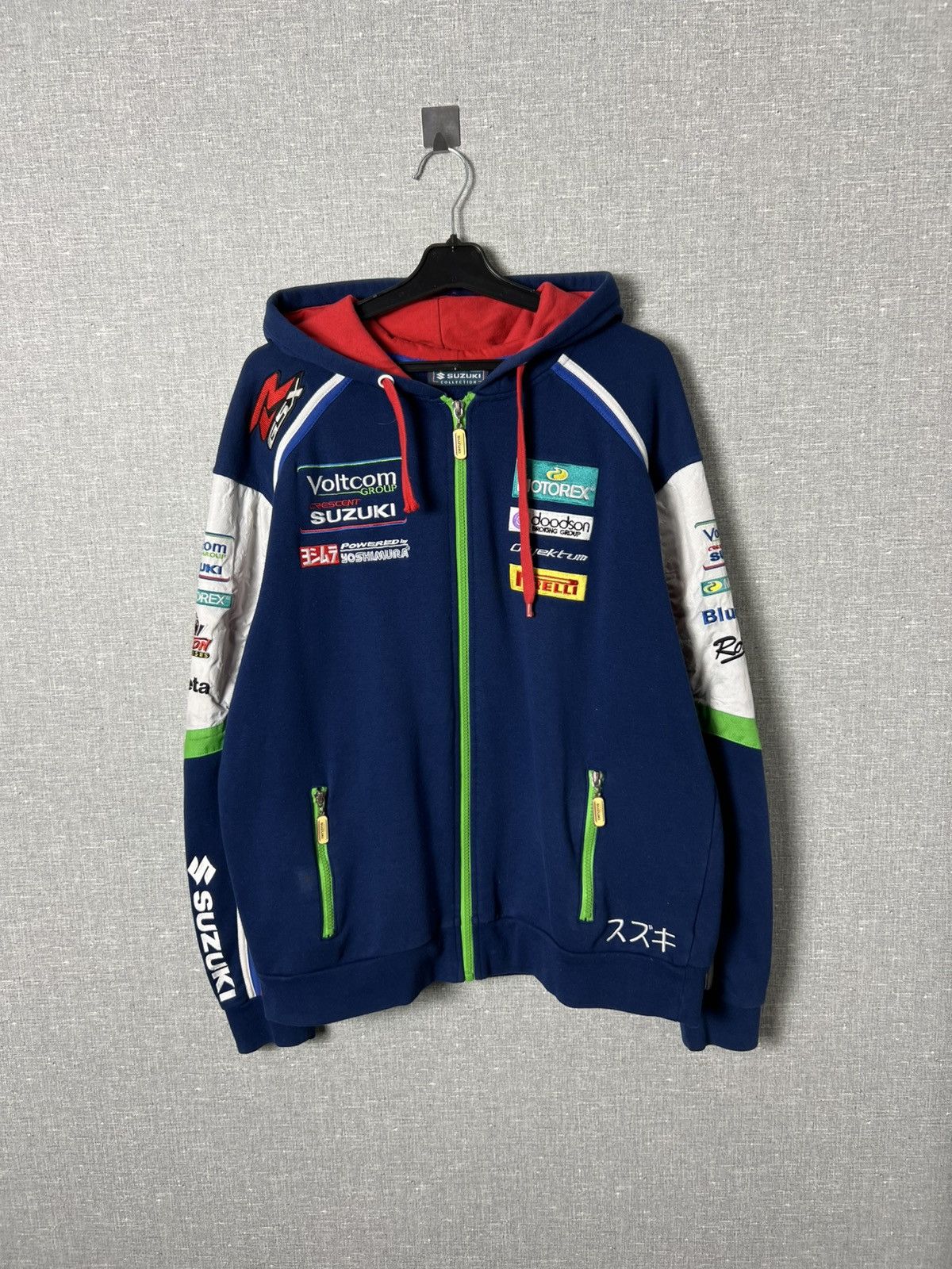 Genuine Leather SUZUKI GSXR YOSHIMURA LEATHER RACING JACKET